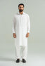 Off White Blended Kameez Shalwar