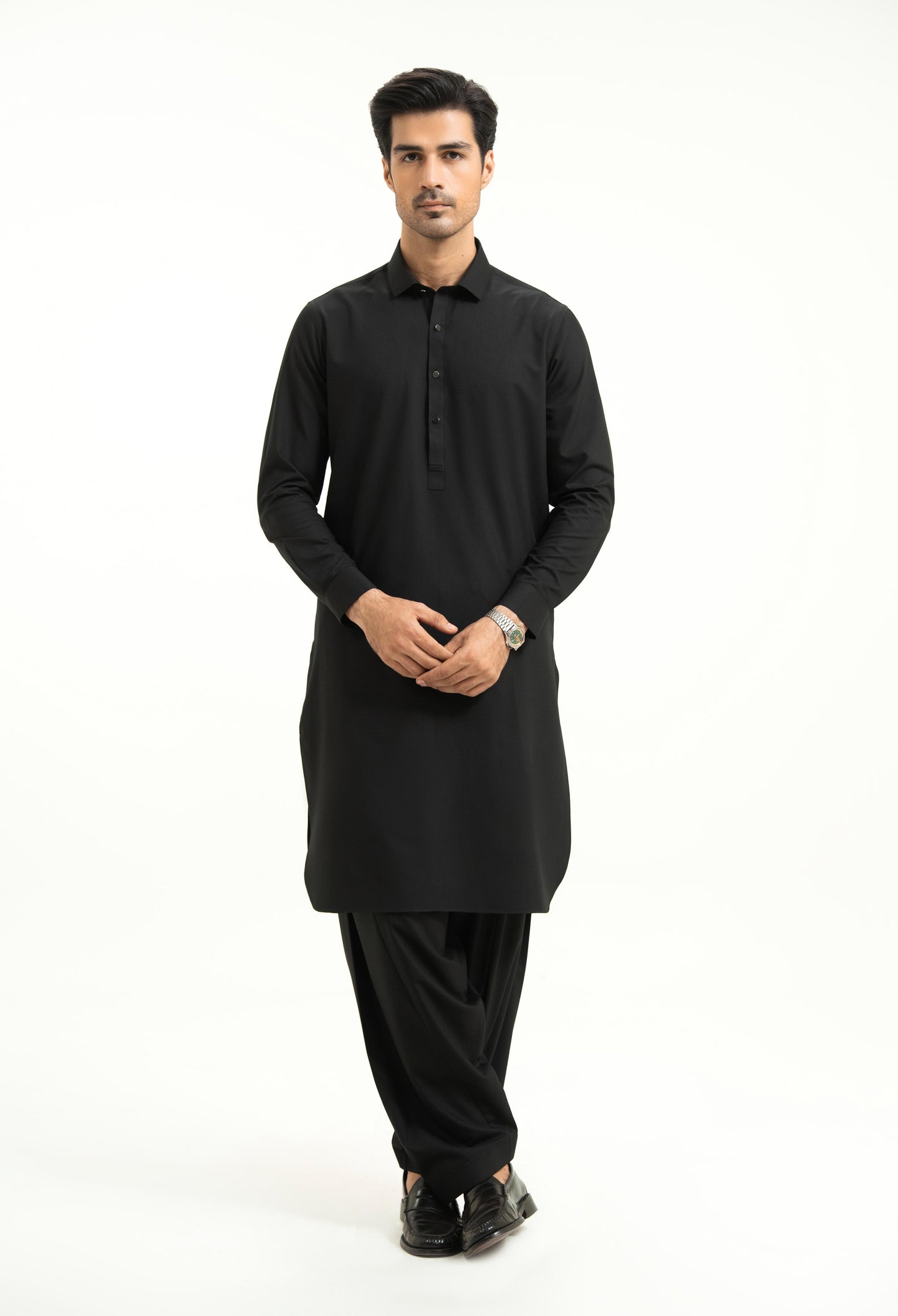 Onex Black Detailing Kameez Shalwar