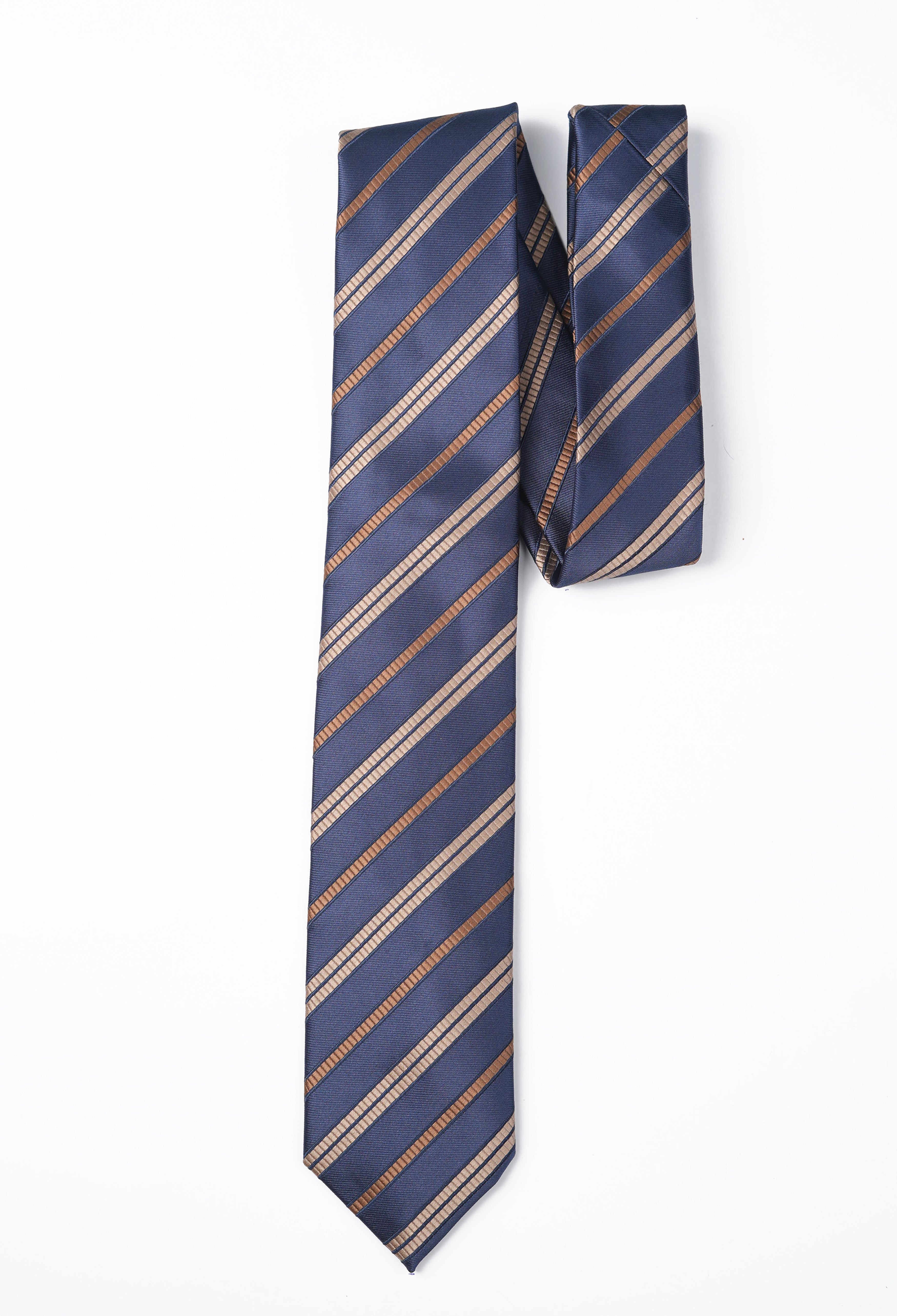 Space Blue Diagonal Stripes Tie