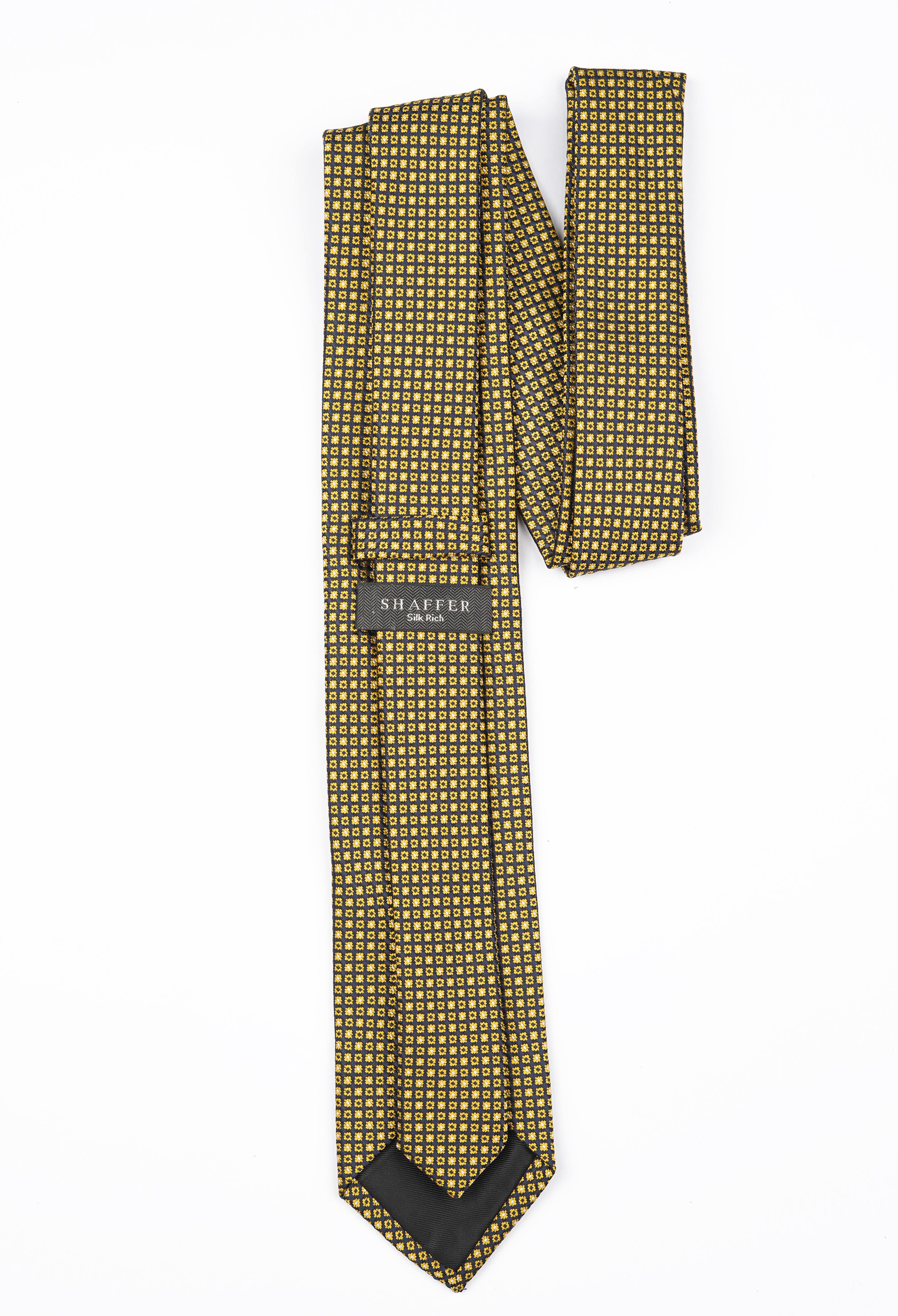 Mustard Yellow Square Tie