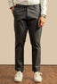 Grey Blue Cotton Trouser