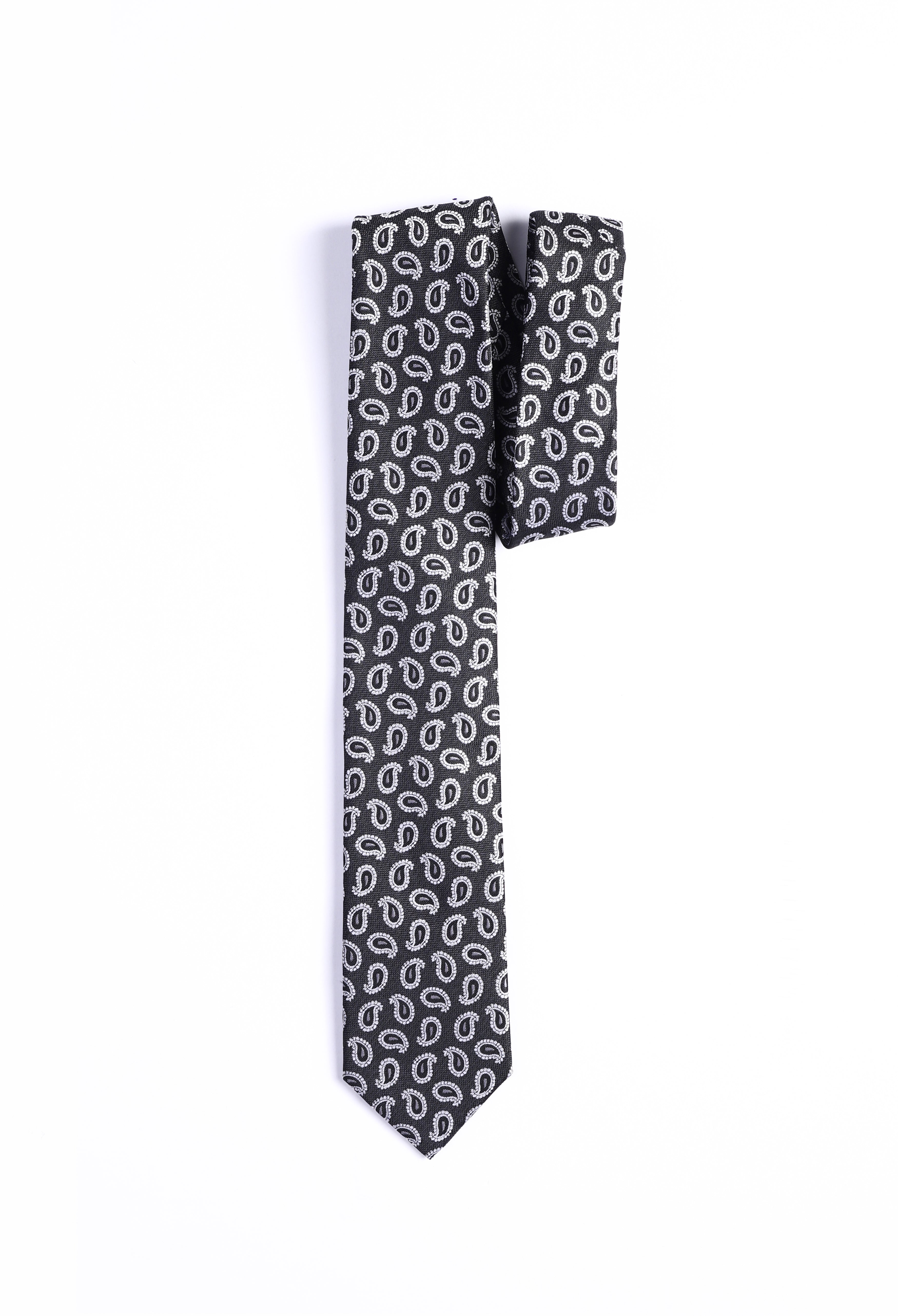 Old Black Paisley Tie (TIE-000023)
