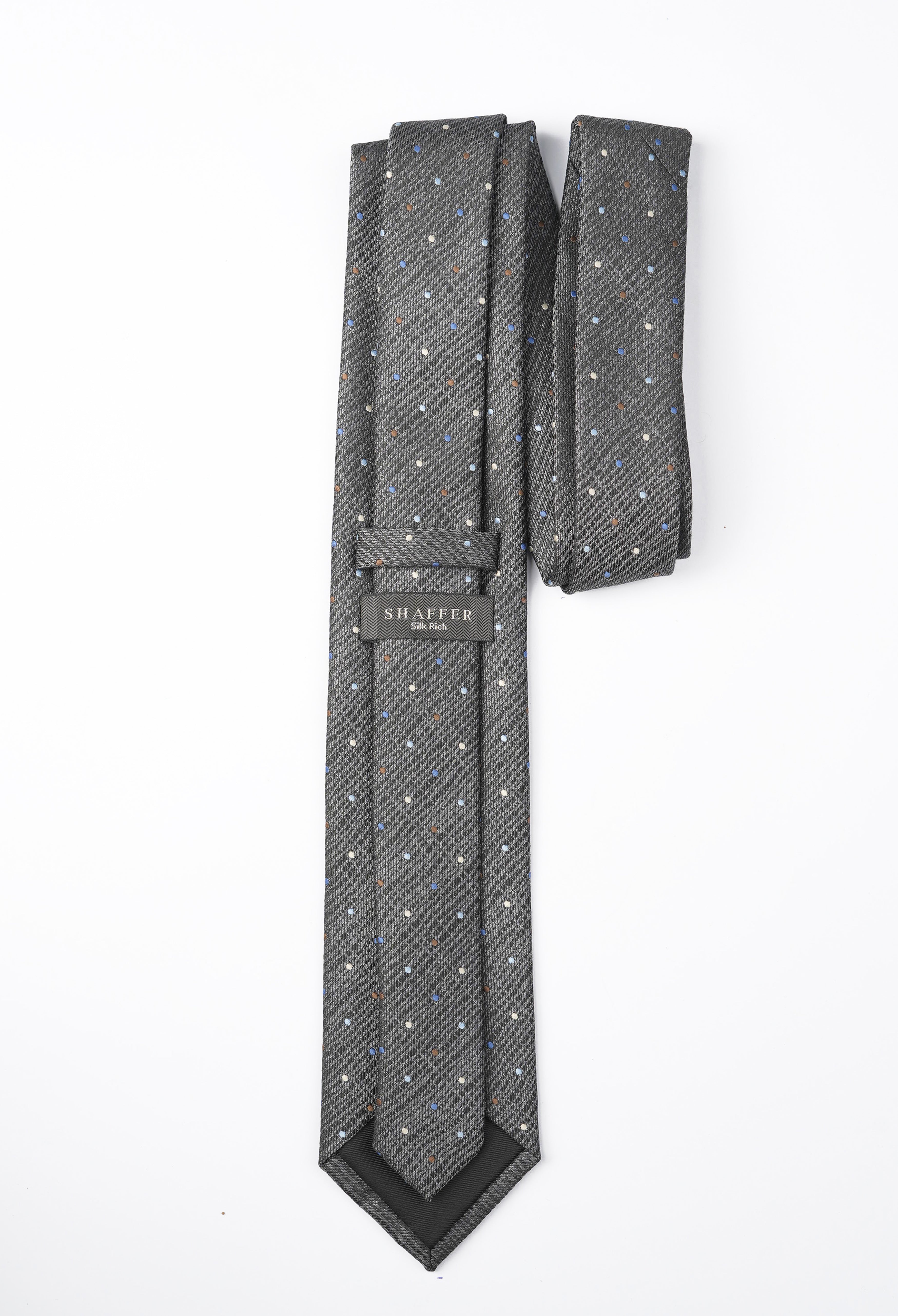 Dark Grey Rock Stone Tie