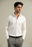 Daisy White Twill Formal Shirt