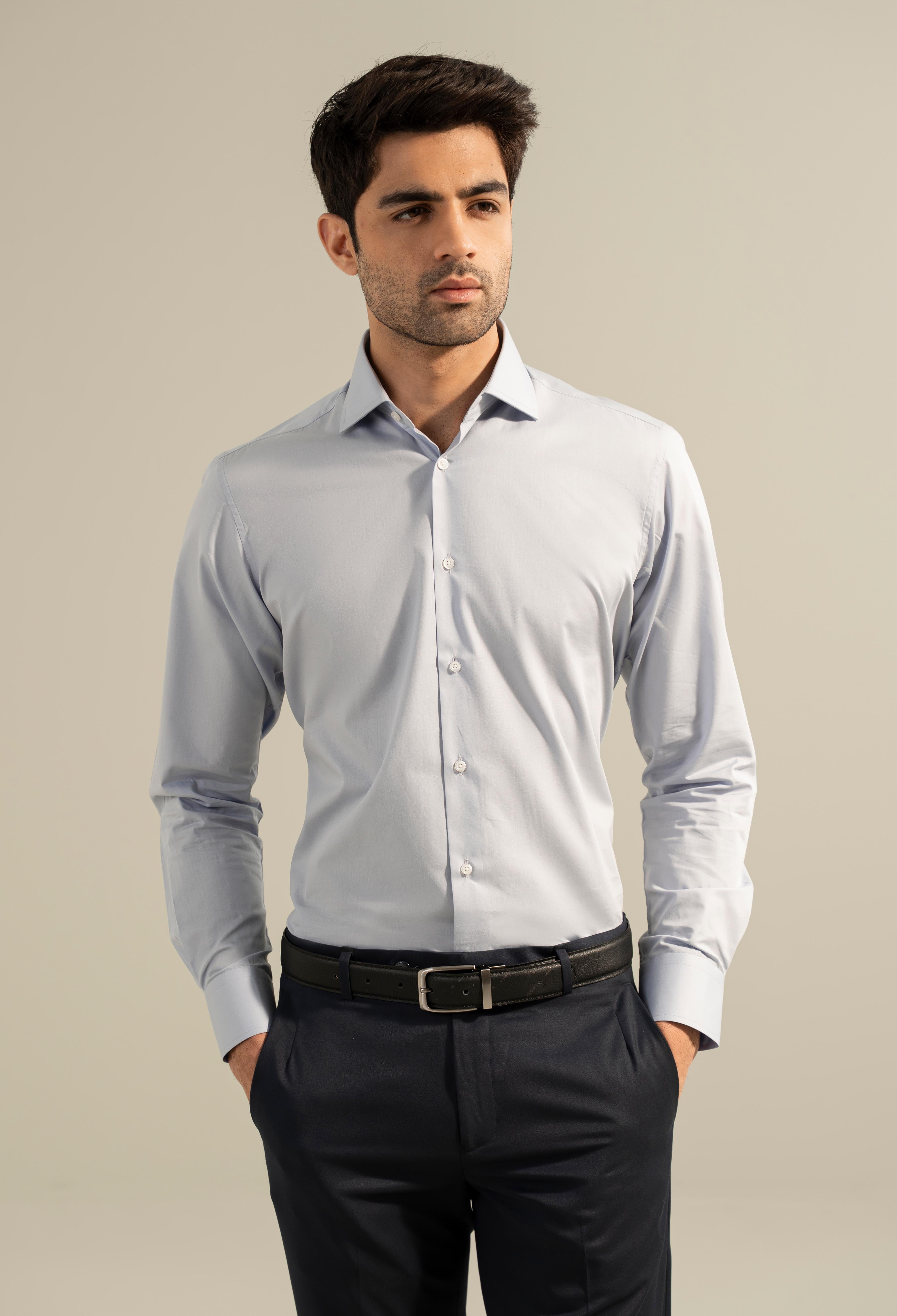 Cerulean Blue Formal Shirt