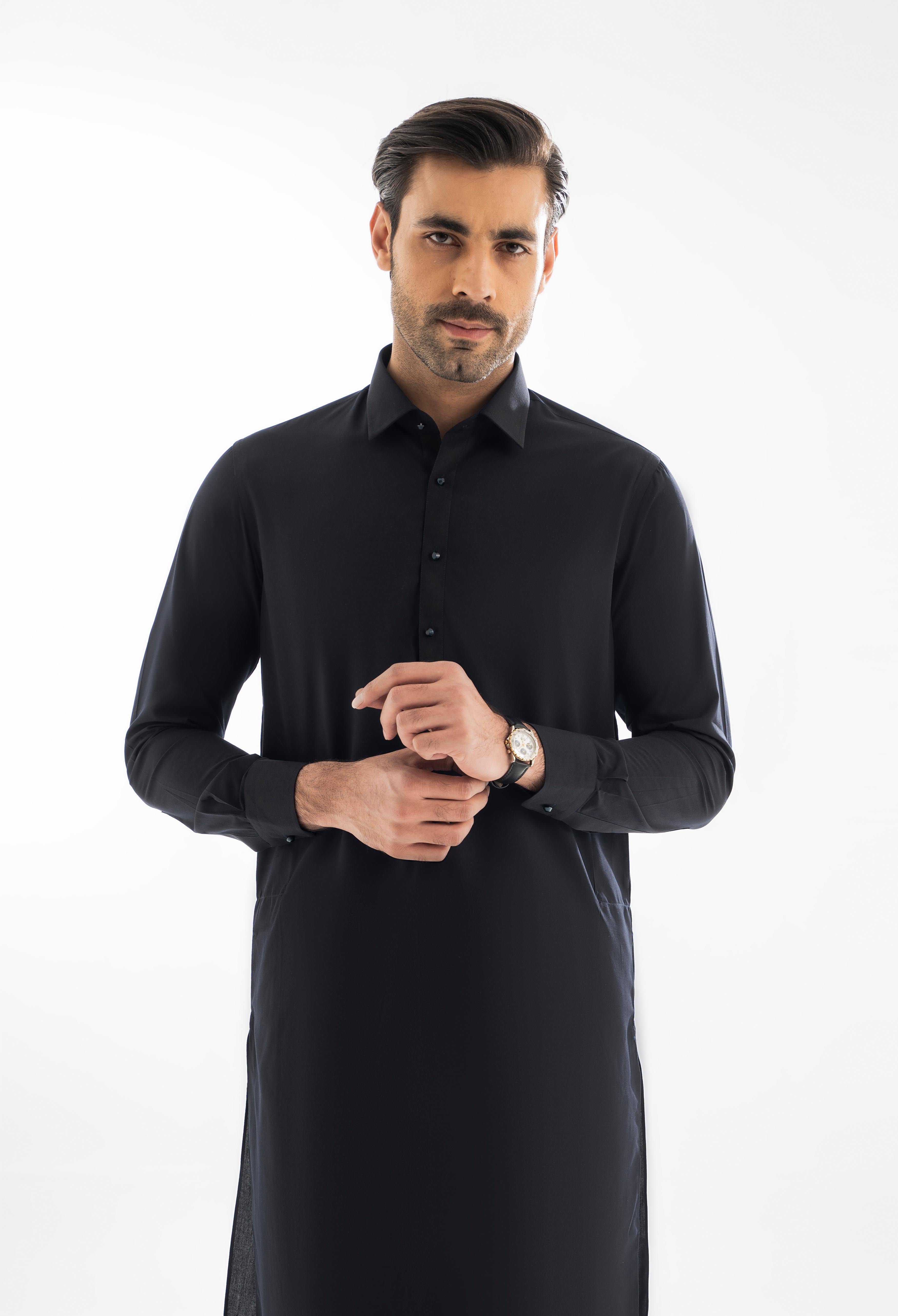 Artic Blue Plain Kameez Shalwar