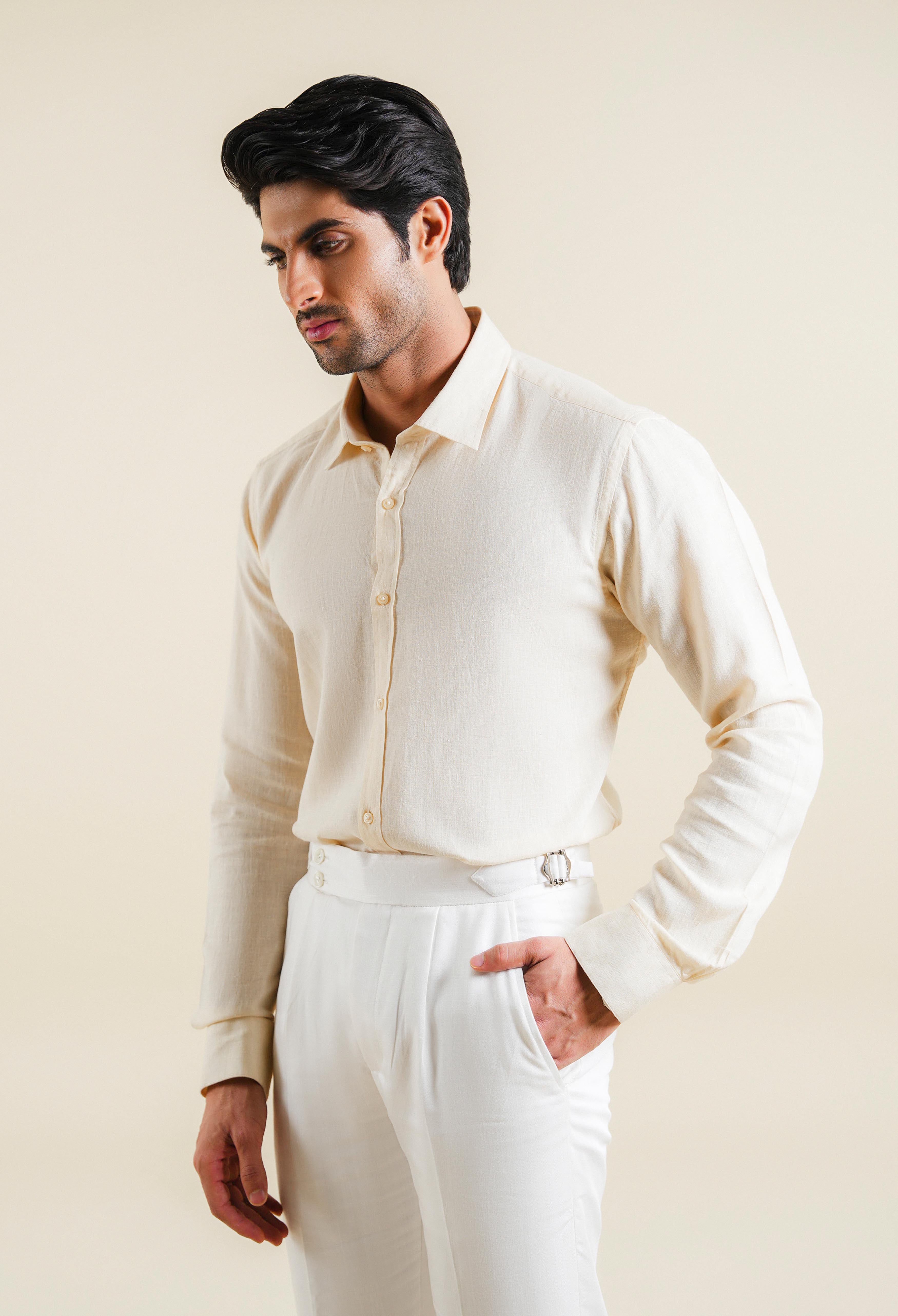 Butter Cream Linen Shirt