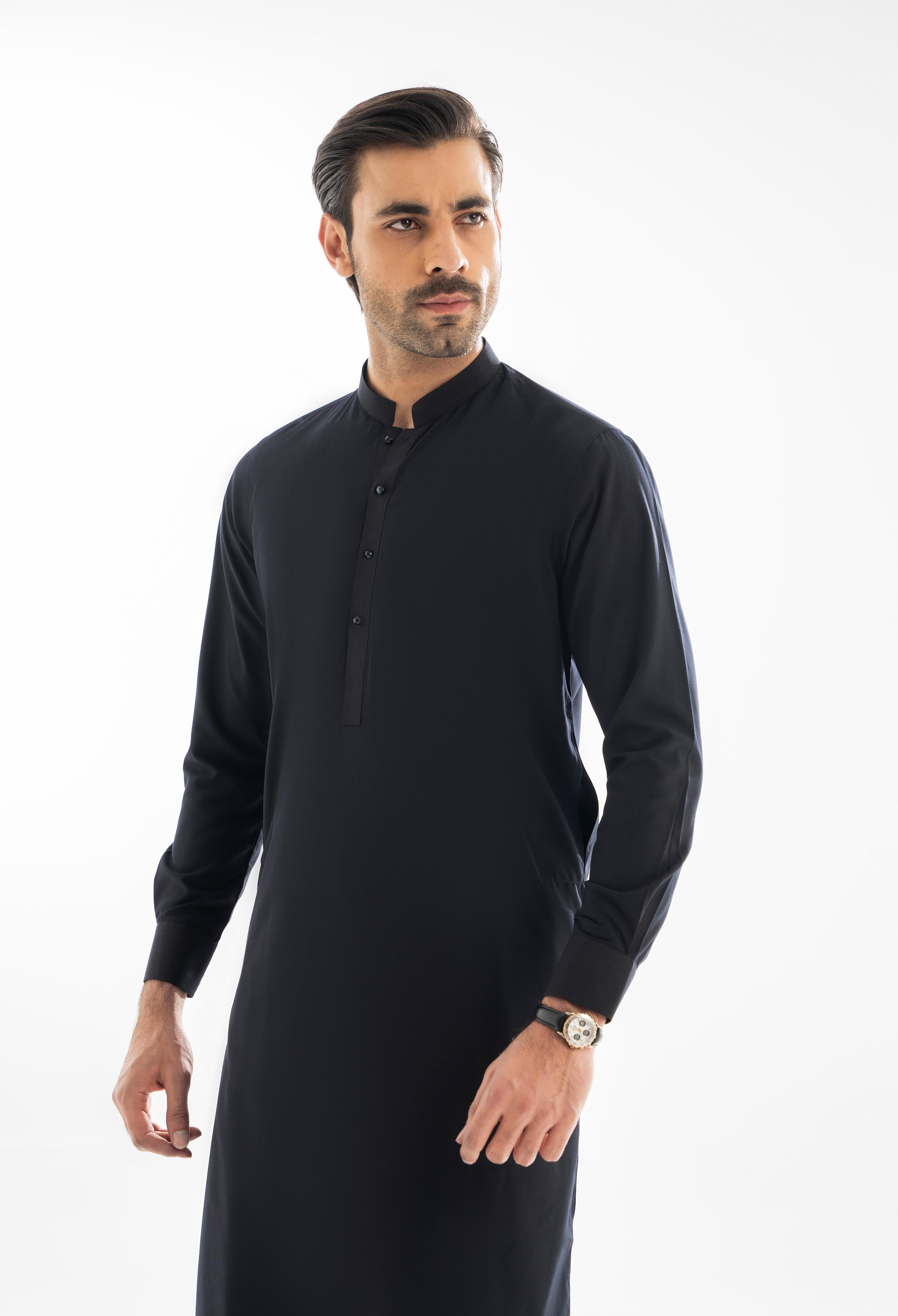 Artic Blue Plain Kameez Shalwar