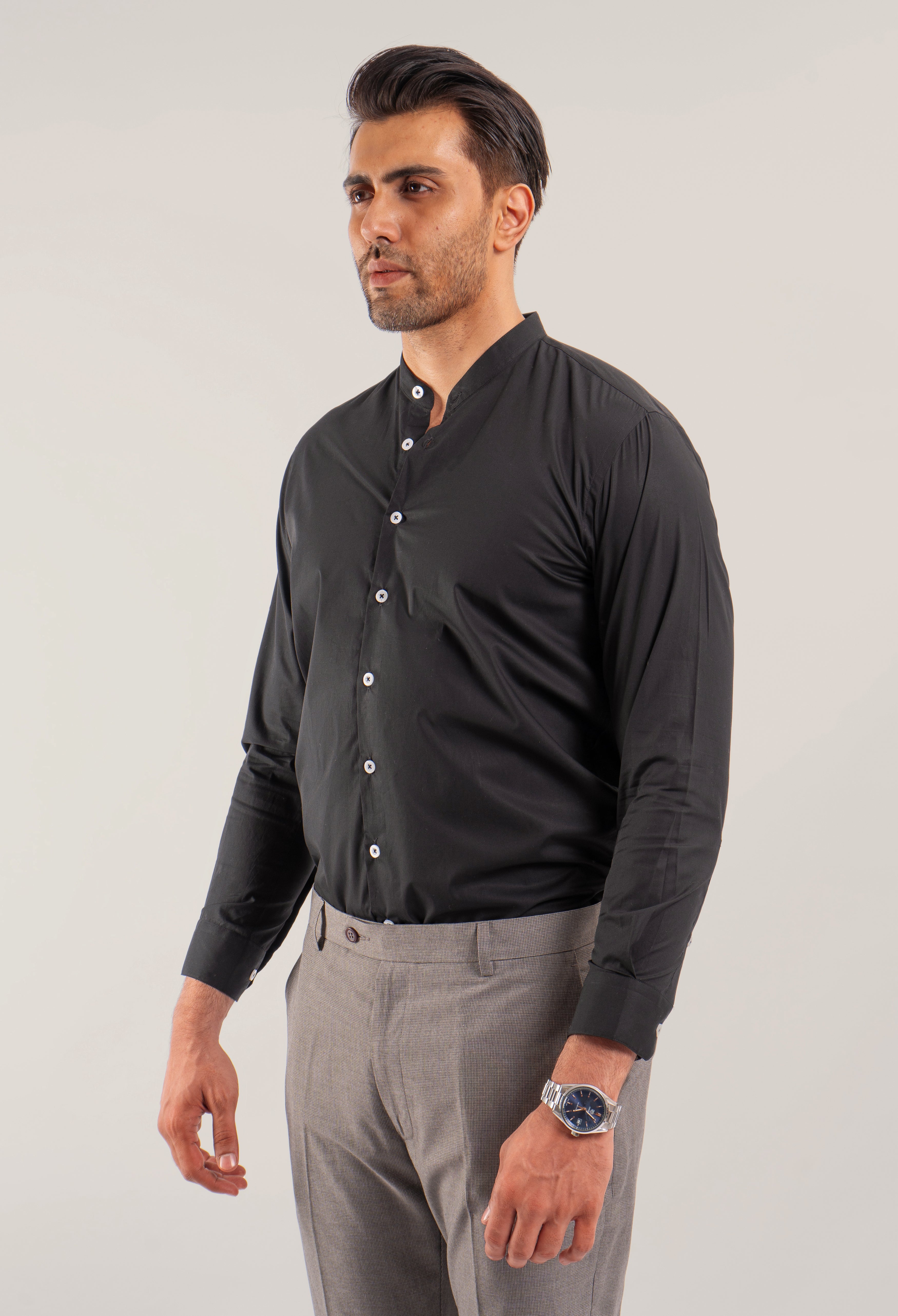 Black Semi Formal Shirt (CSH-000042)