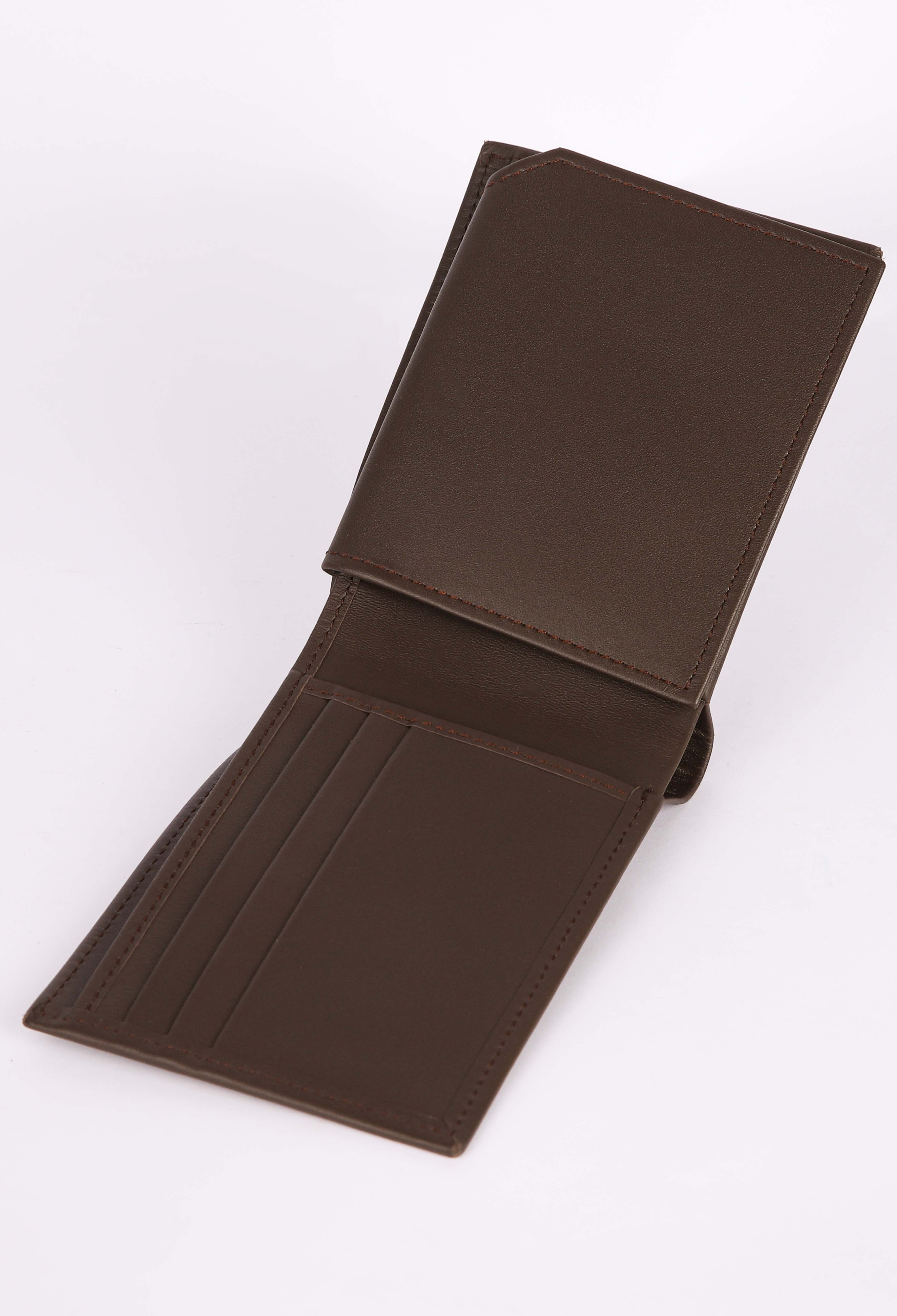 Carob Brown Pure Leather Wallet (WL-000017)