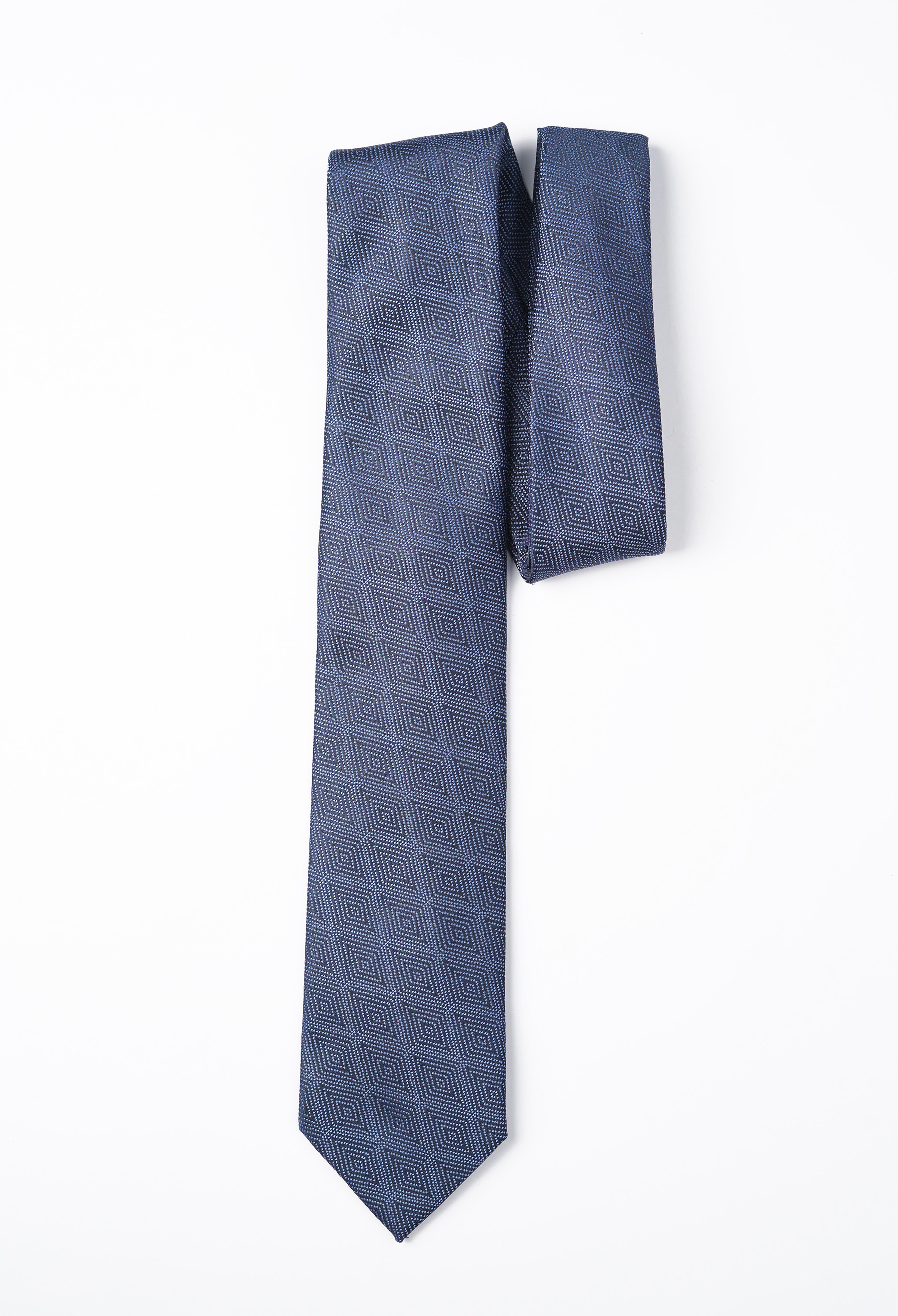 Cyan Blue Diamond Tie