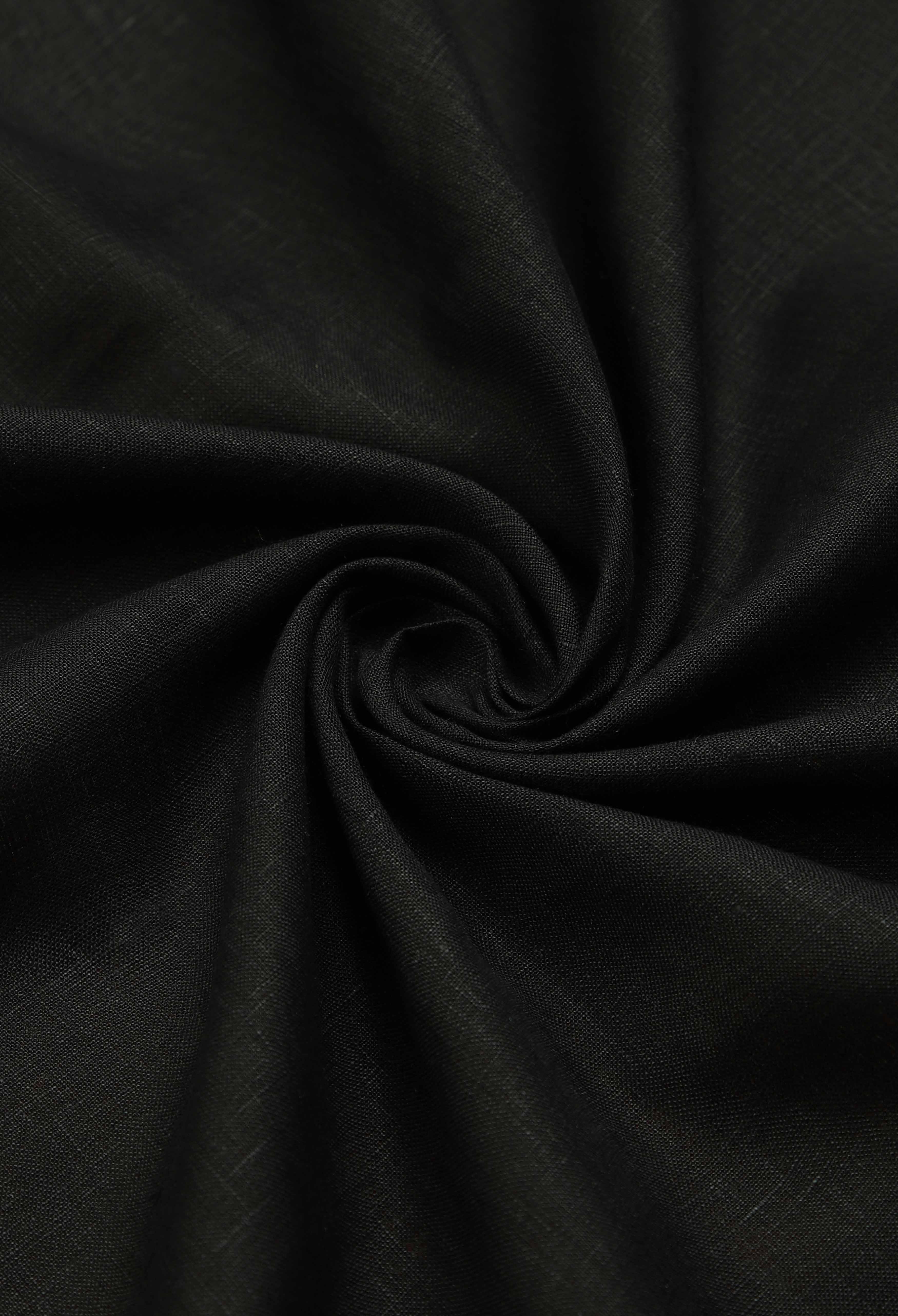 Coal Black Linen
