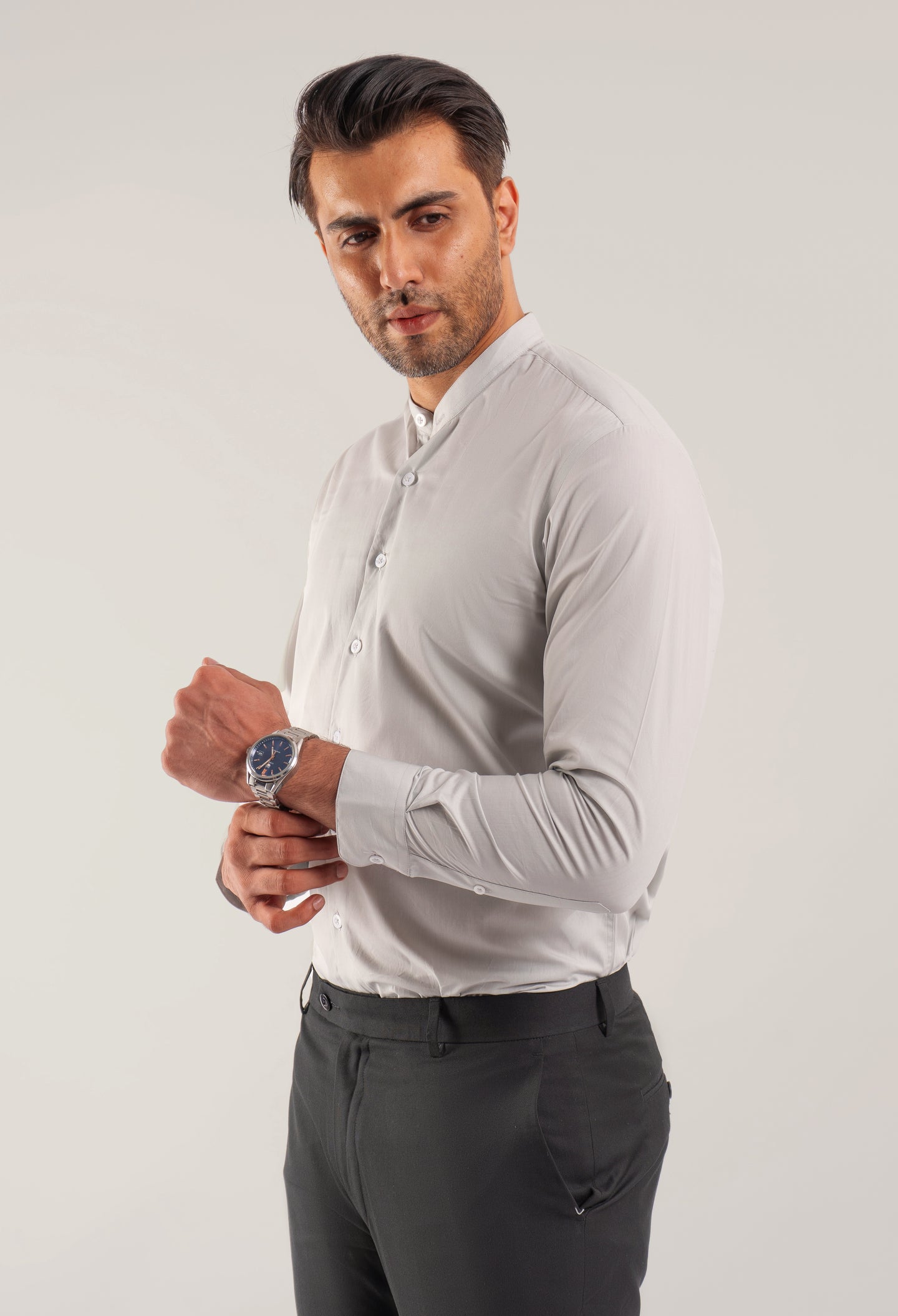 Grey Semi Formal Shirt (CSH-000042)