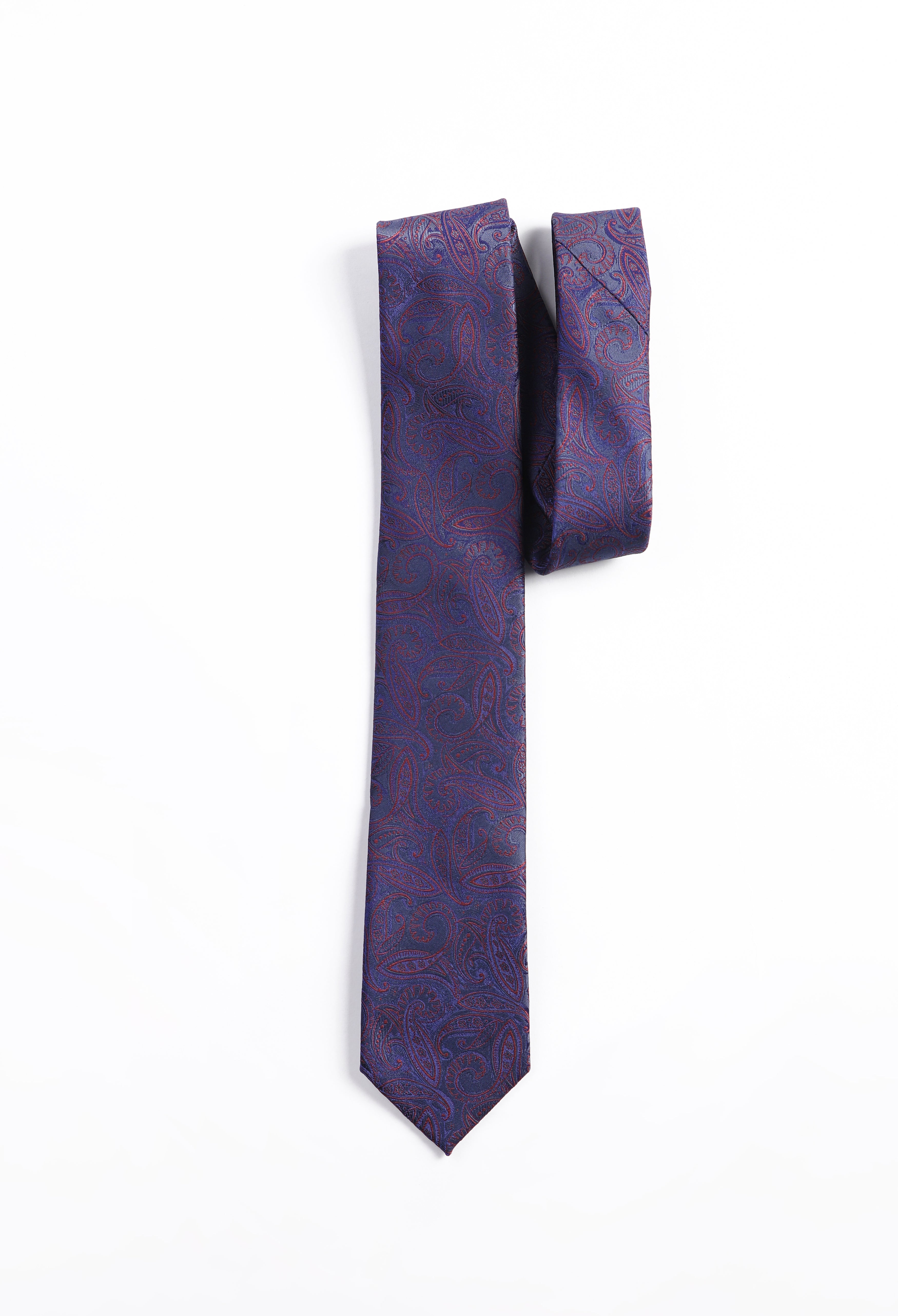 Egyptian Blue Paisley Tie