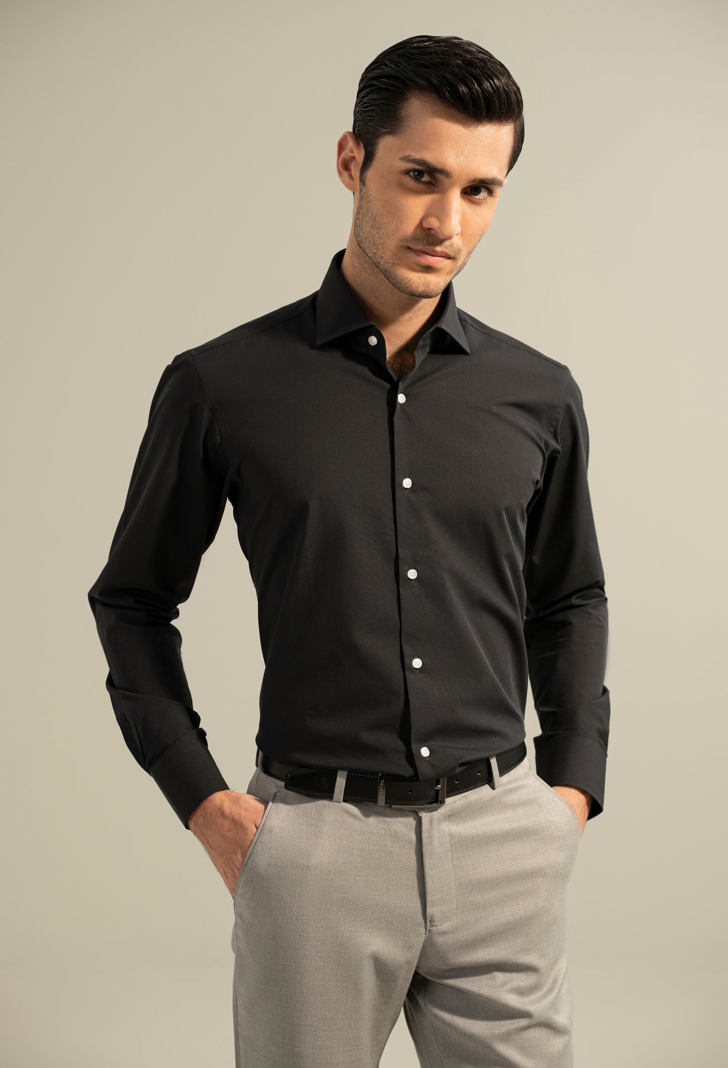 Black Bolt Formal Shirt