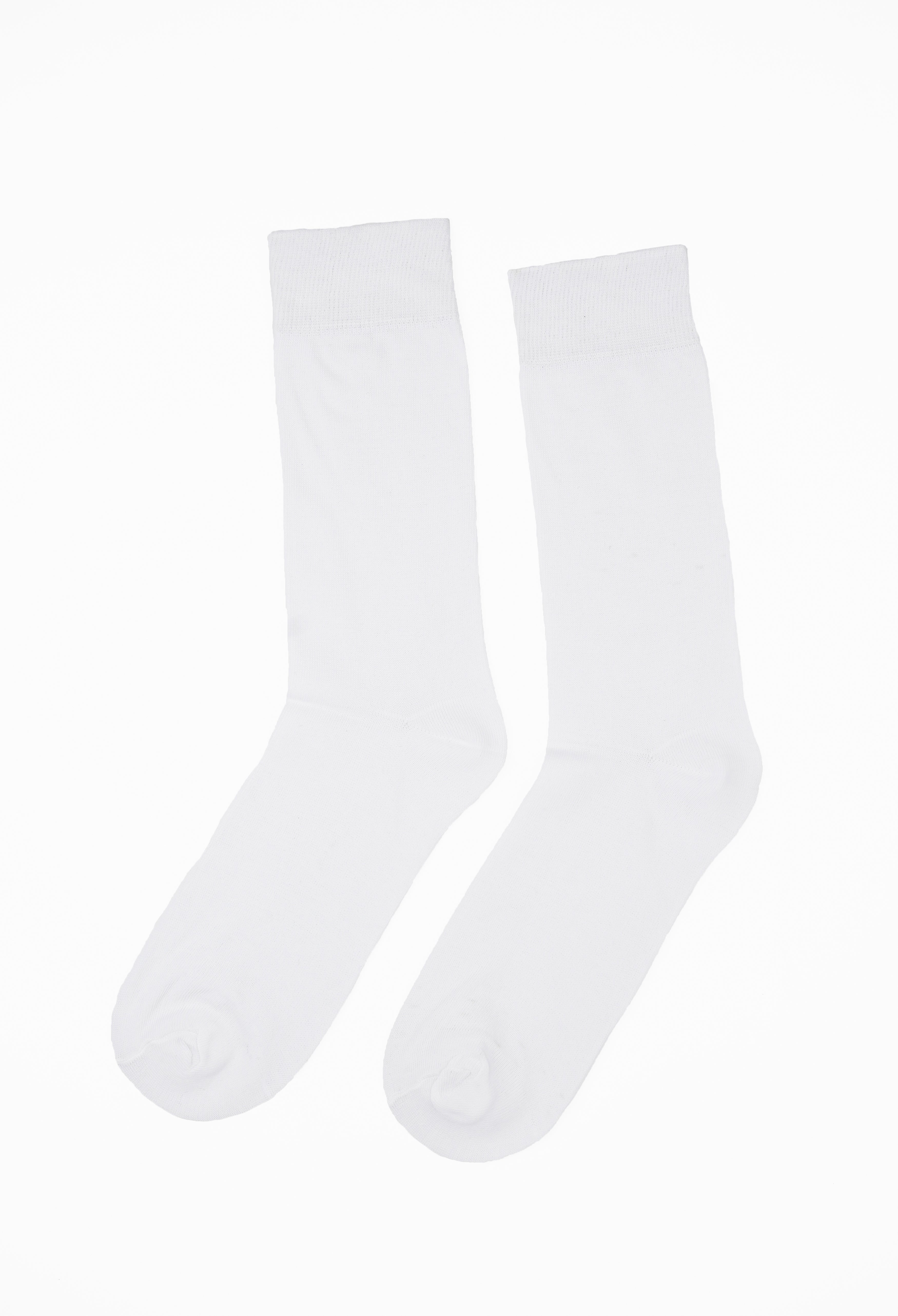 Ivory White Plain Mercerized Socks