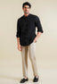 Raisan Black Oxford Shirt