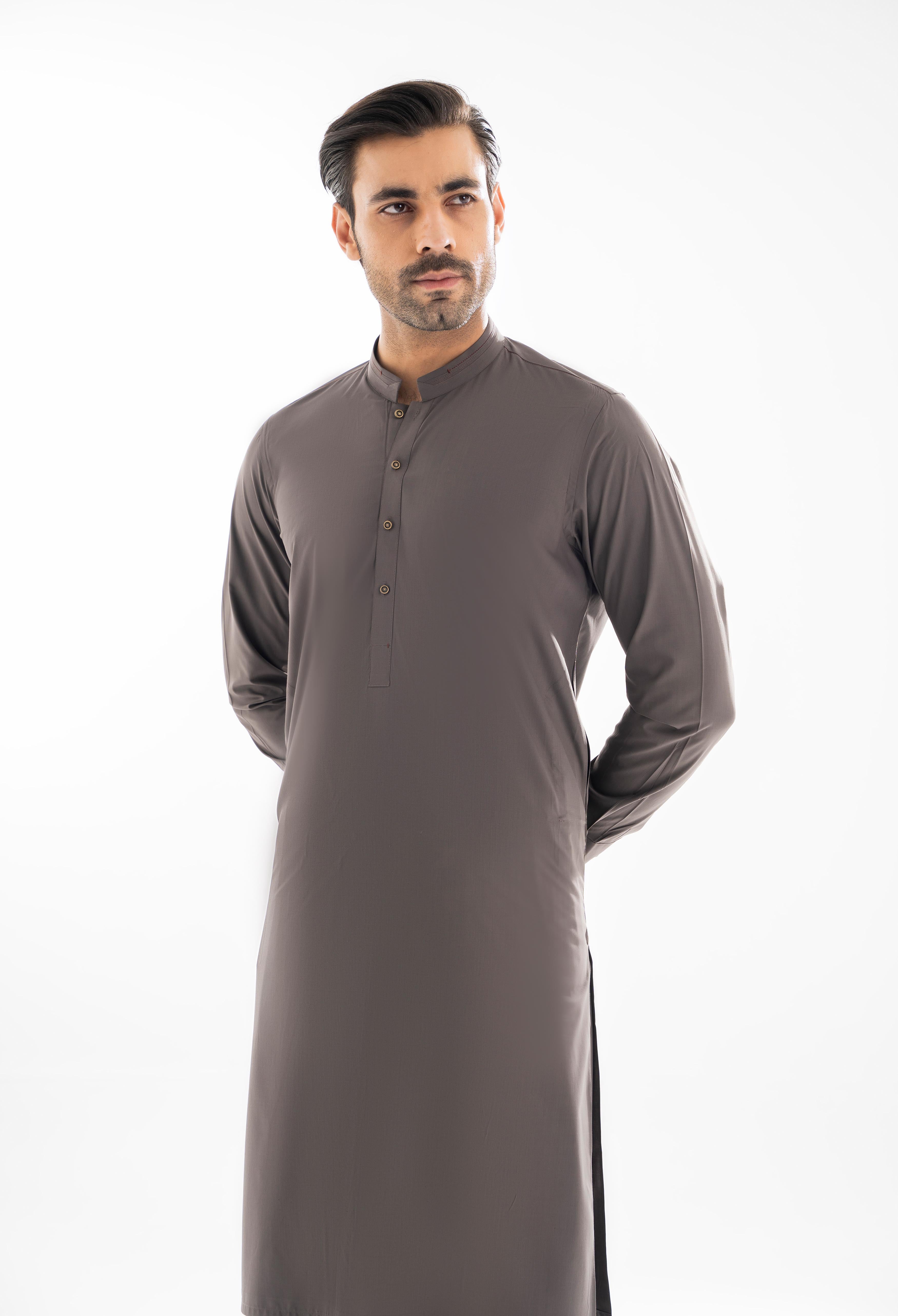 Cloud Grey Detailing Kameez Shalwar