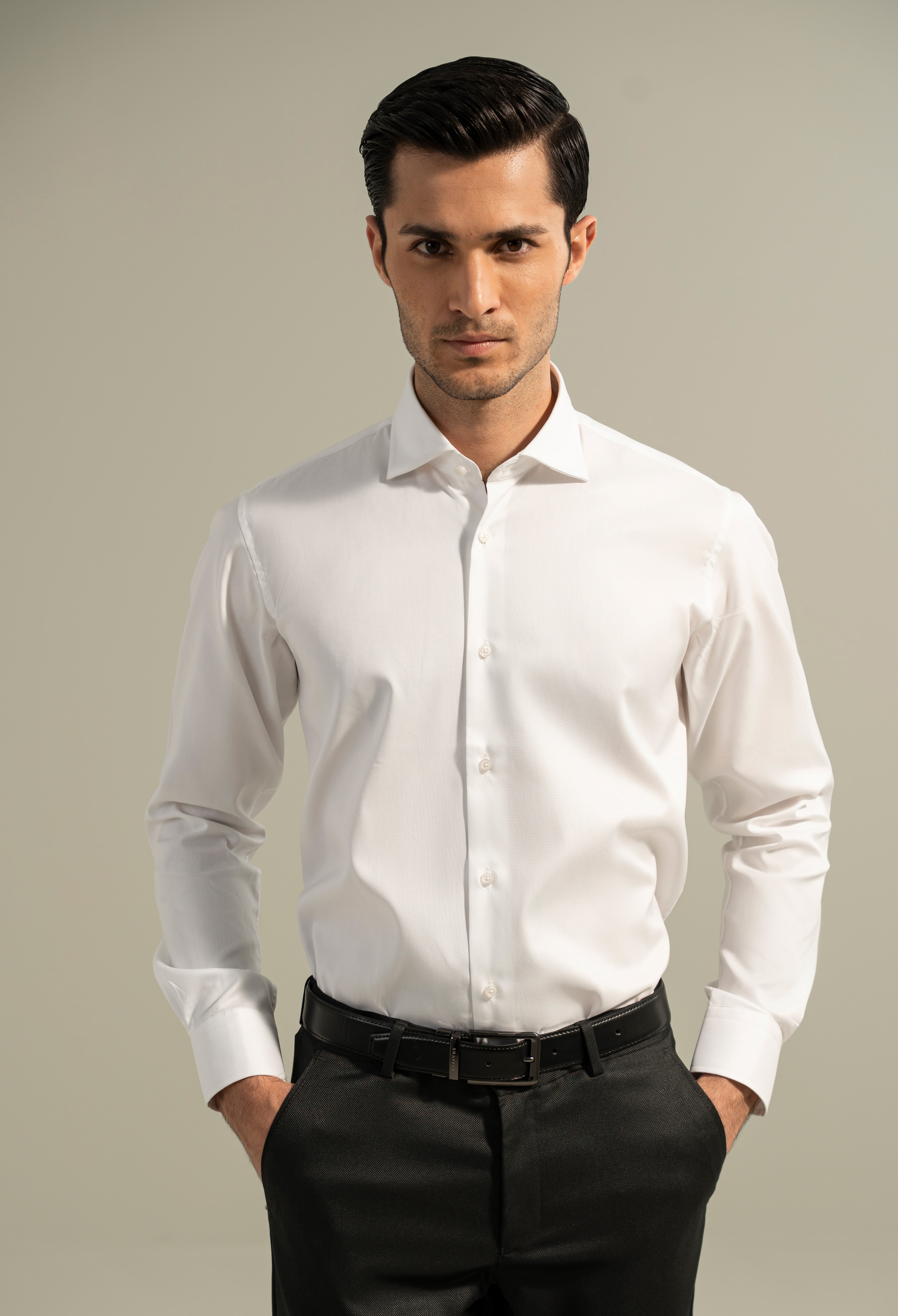 Cotton White Formal Shirt