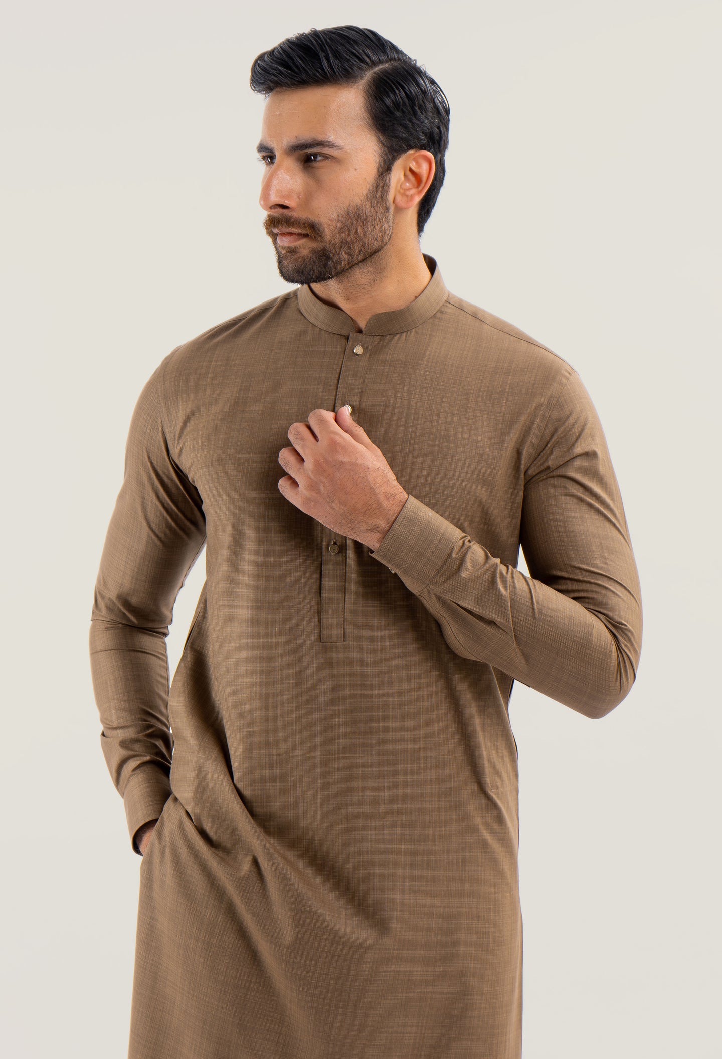 Baker Brown Kurta Pajama (GPS-000120)
