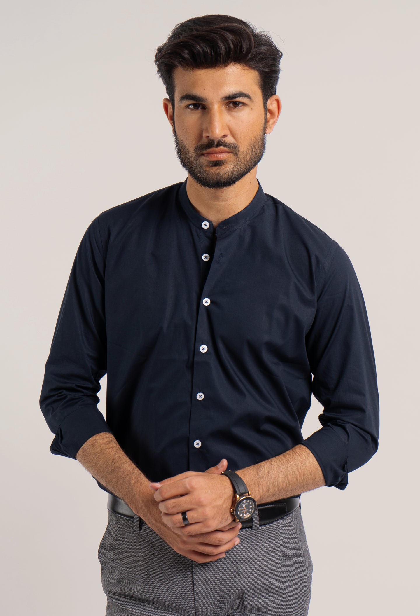 Navy Semi Formal Shirt (CSH-000042)