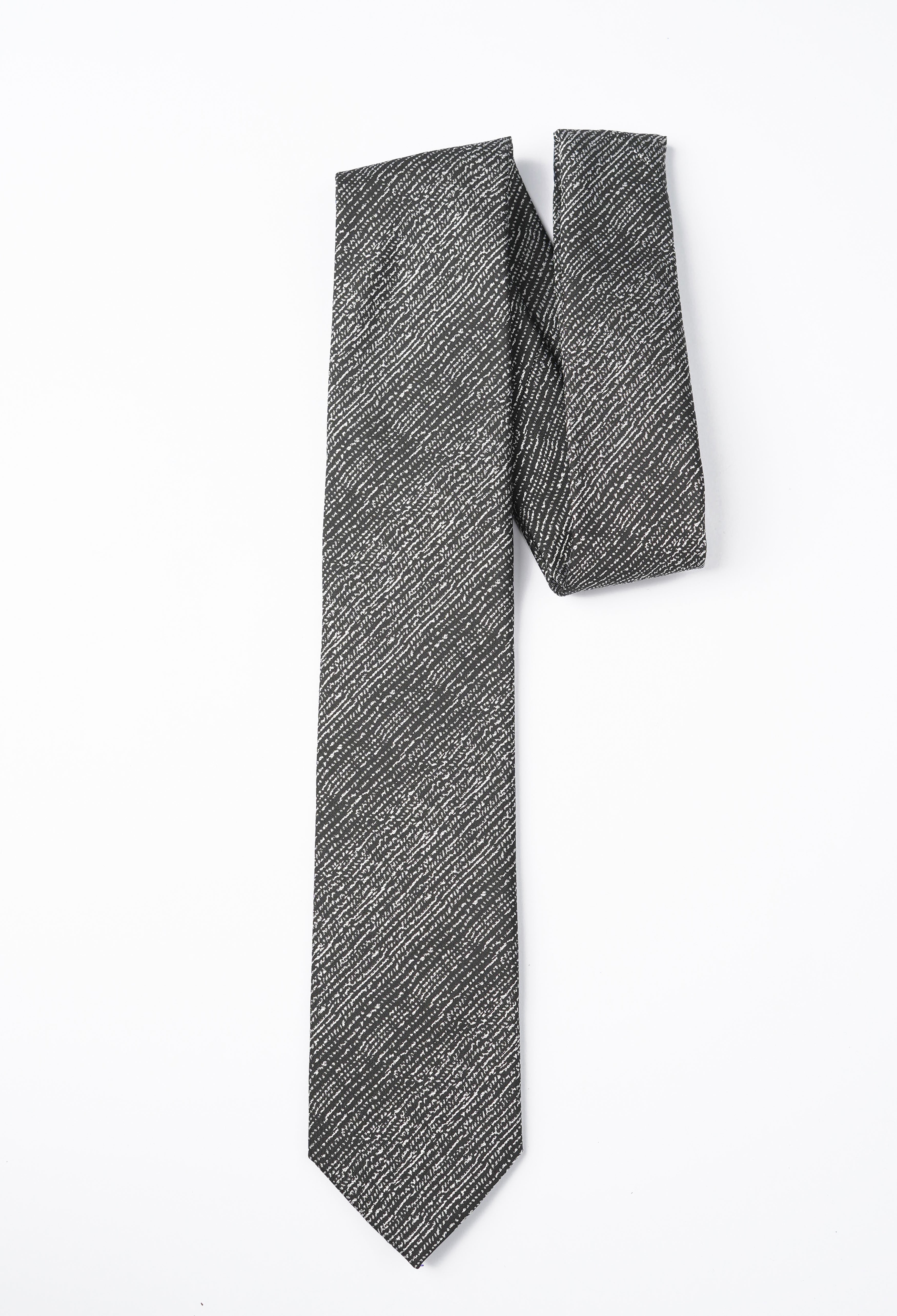 Charcoal Grey Stone Texture Tie