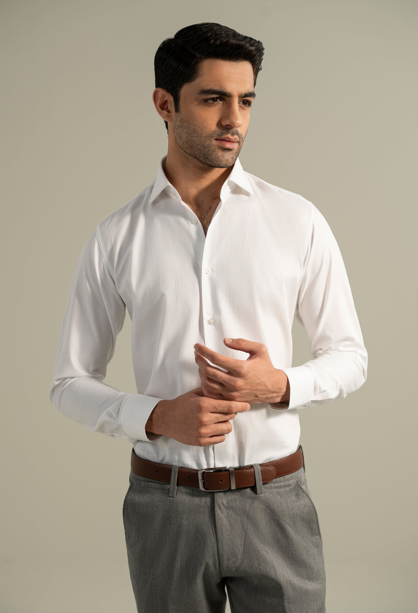 Milky White Formal Shirt