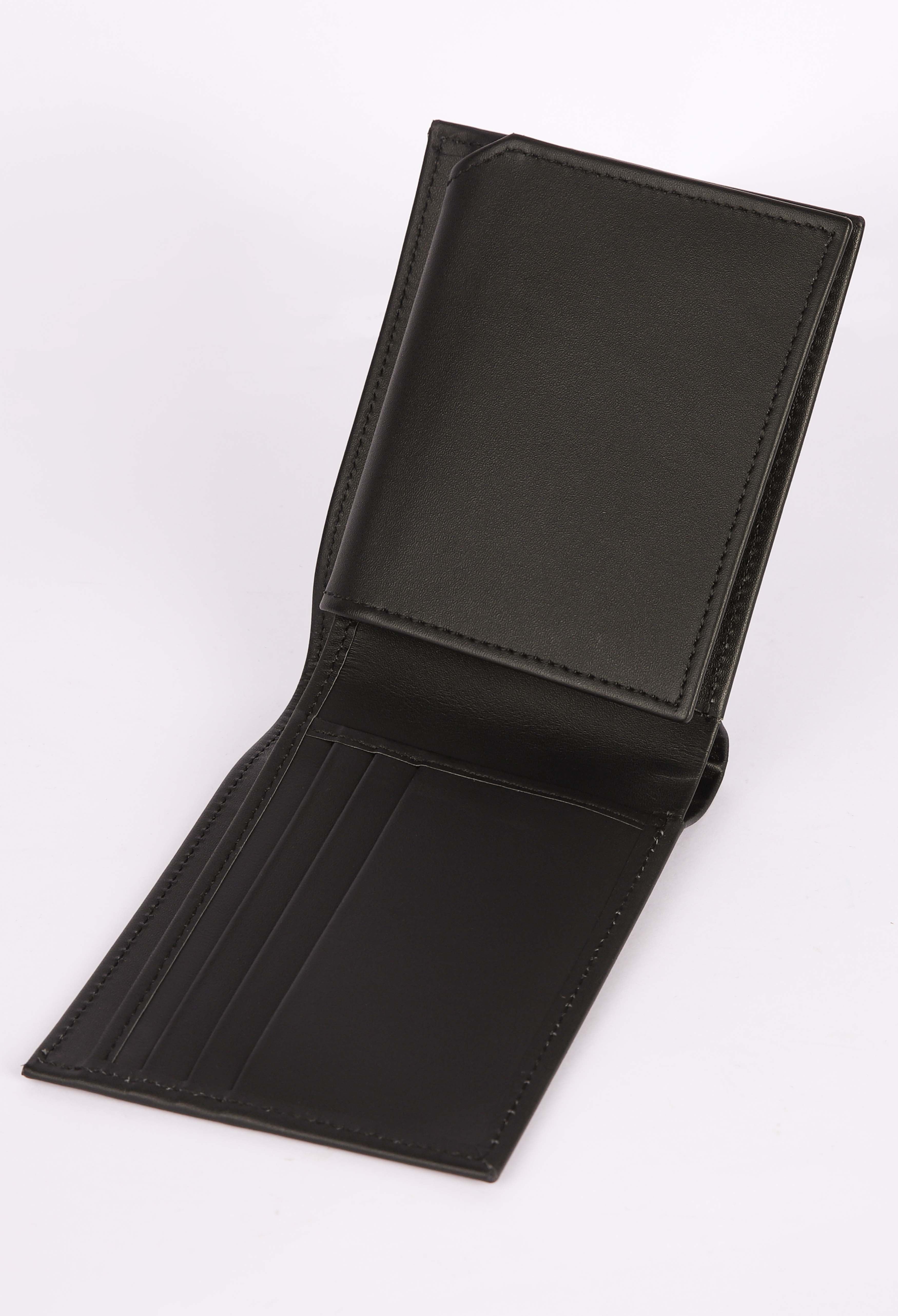 Ink Black Pure Leather Wallet (WL-000017)