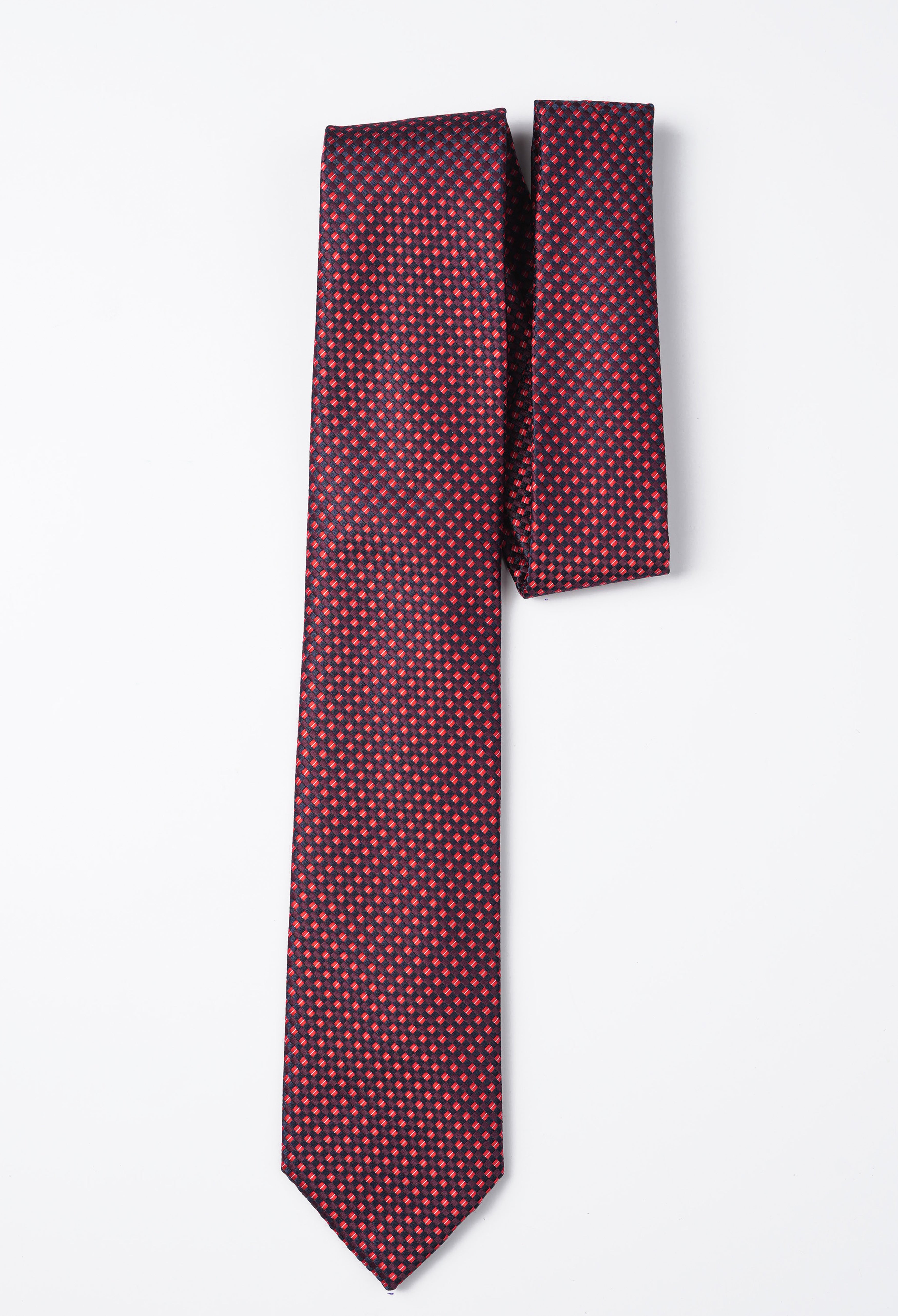 Blackish Red Dot Tie