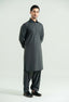 Dark Grey Detailing Kameez Shalwar