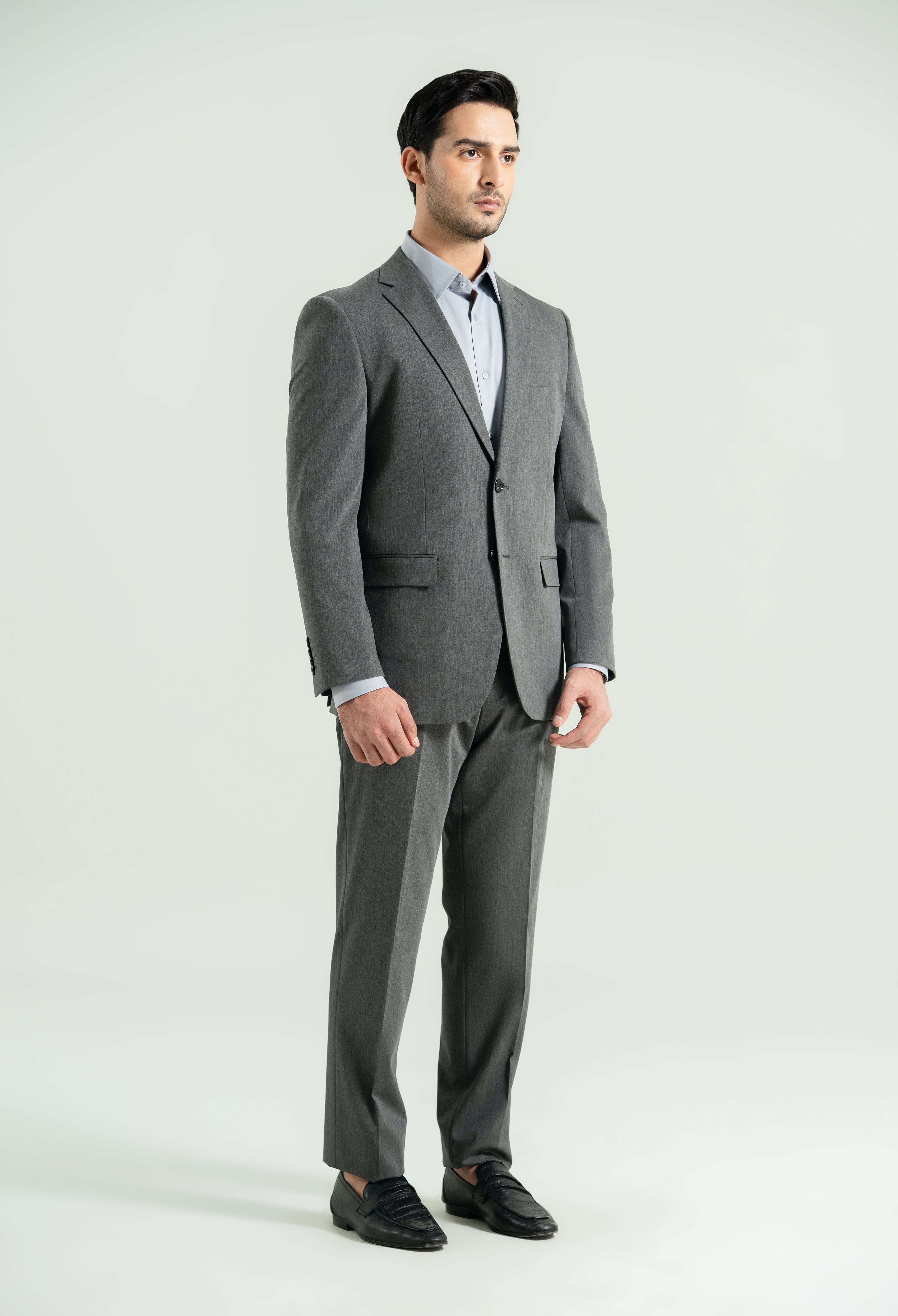 Charcoal Grey Two Piece Suit