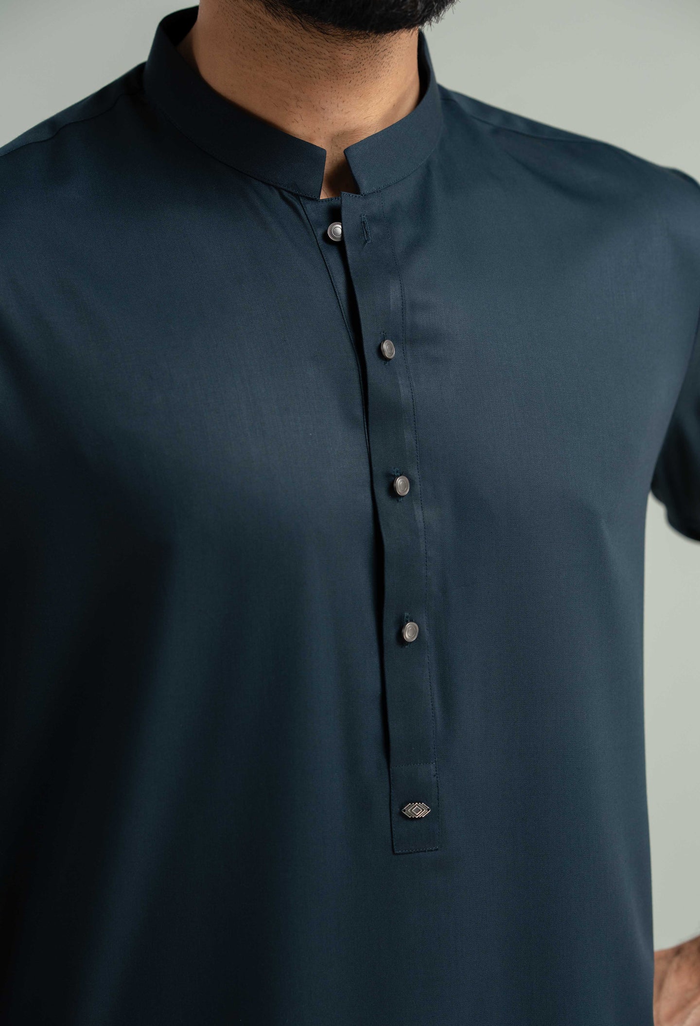 Space Grey Blended Kameez Shalwar