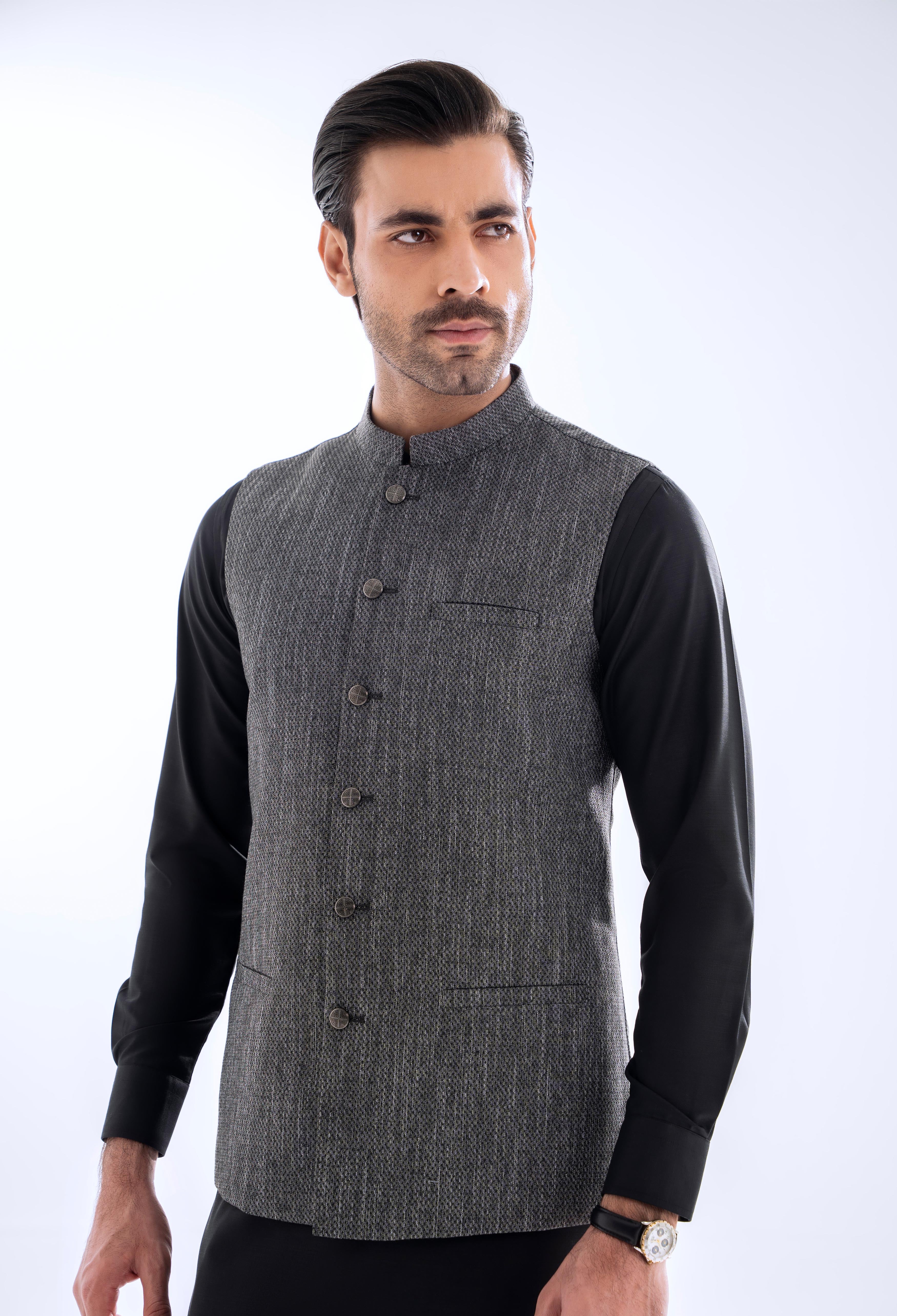 Iron Grey Plain Waistcoat