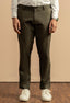 Dark Olive Cotton Trouser