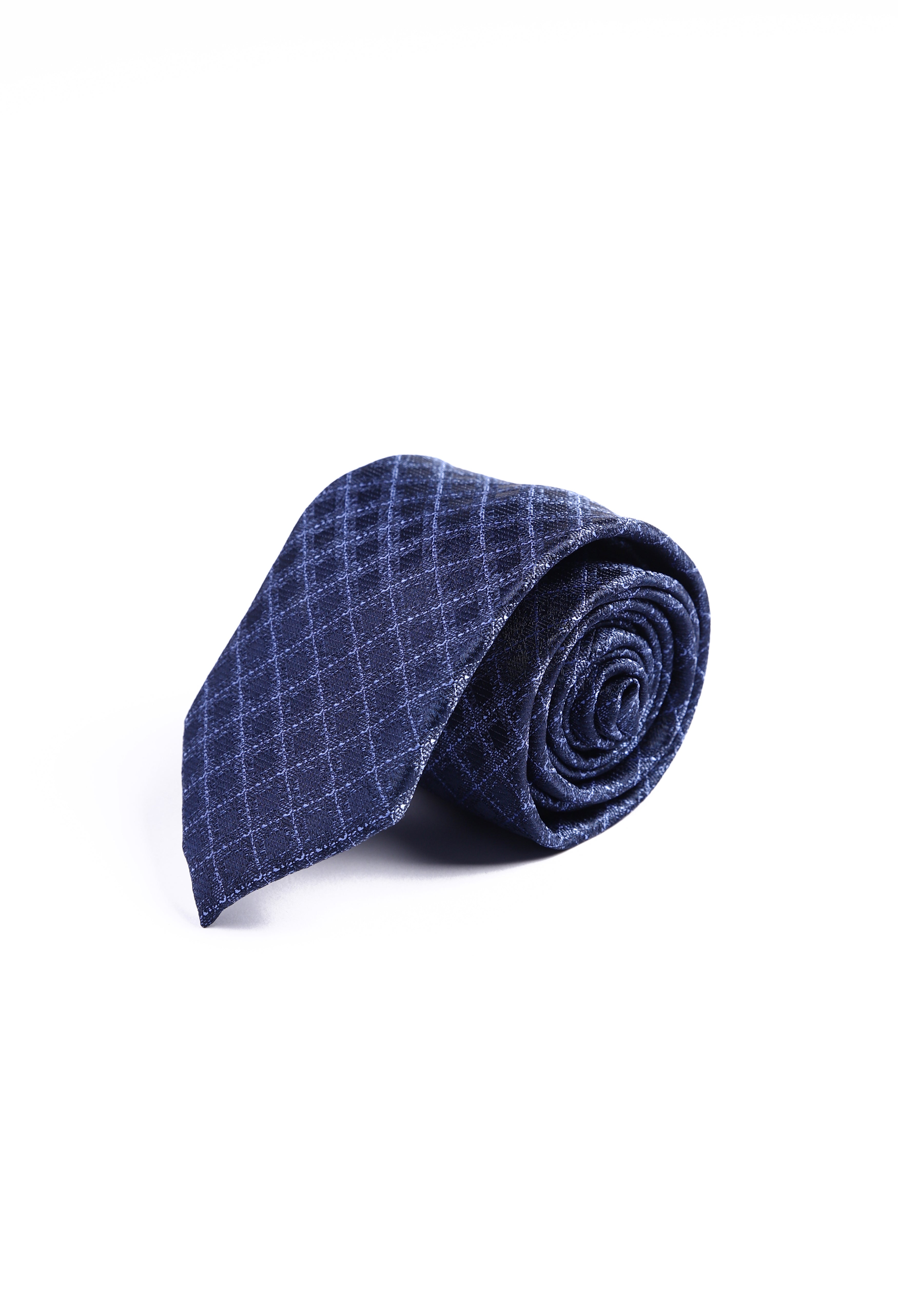Egyptian Blue Check Tie (TIE-000017)