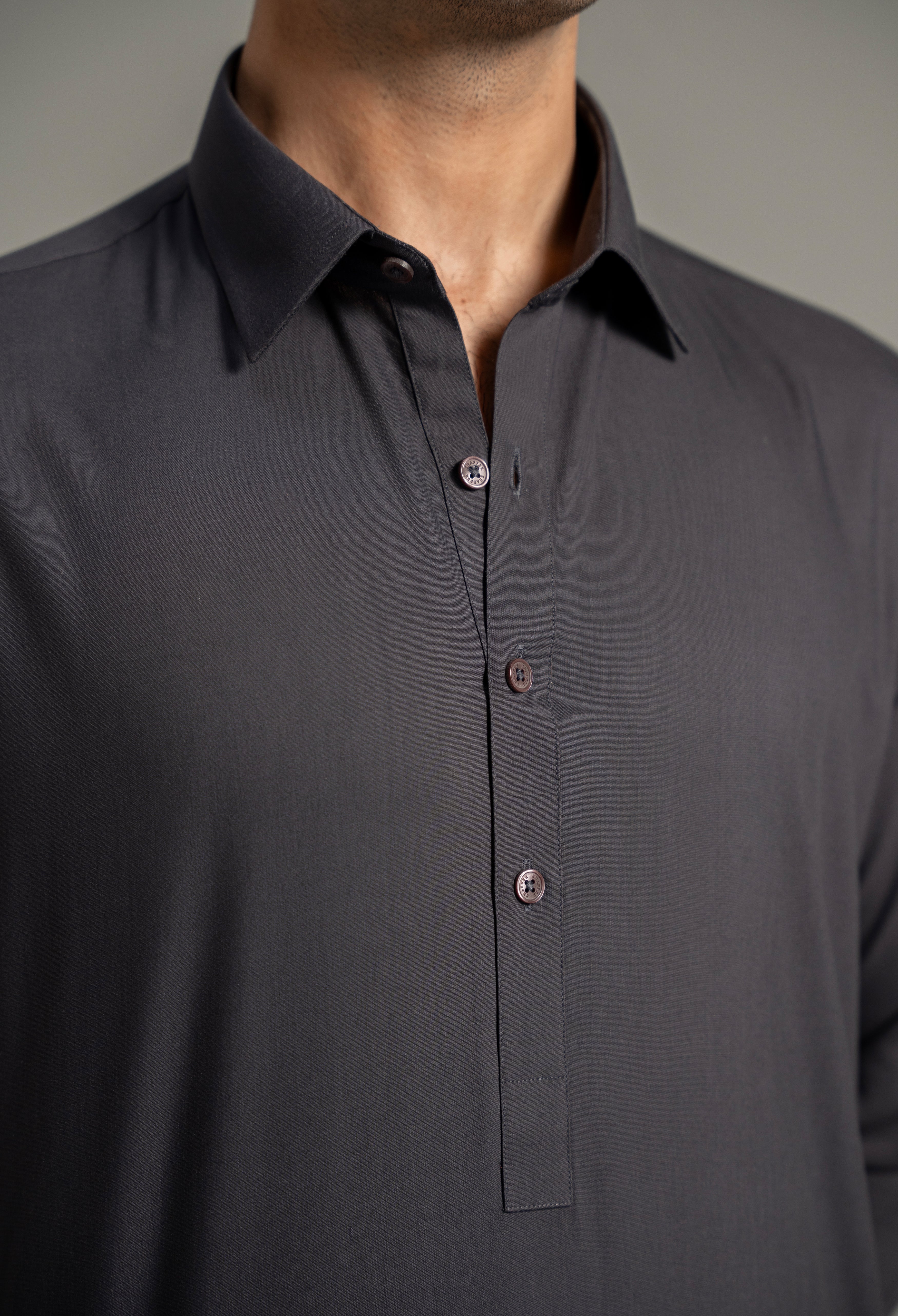 Plum Purple Plain Kameez Shalwar