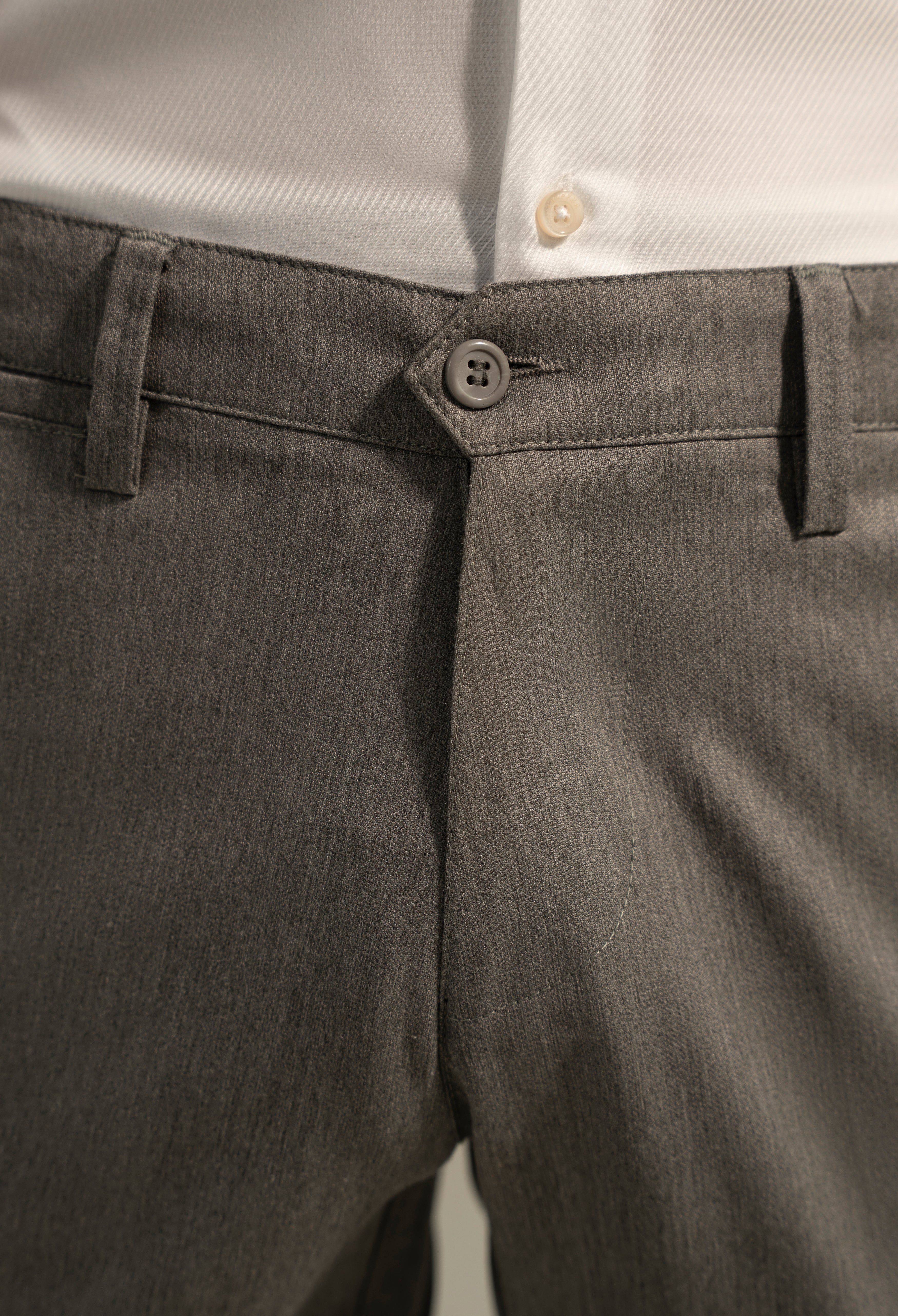Grey Lycra Dress Pant