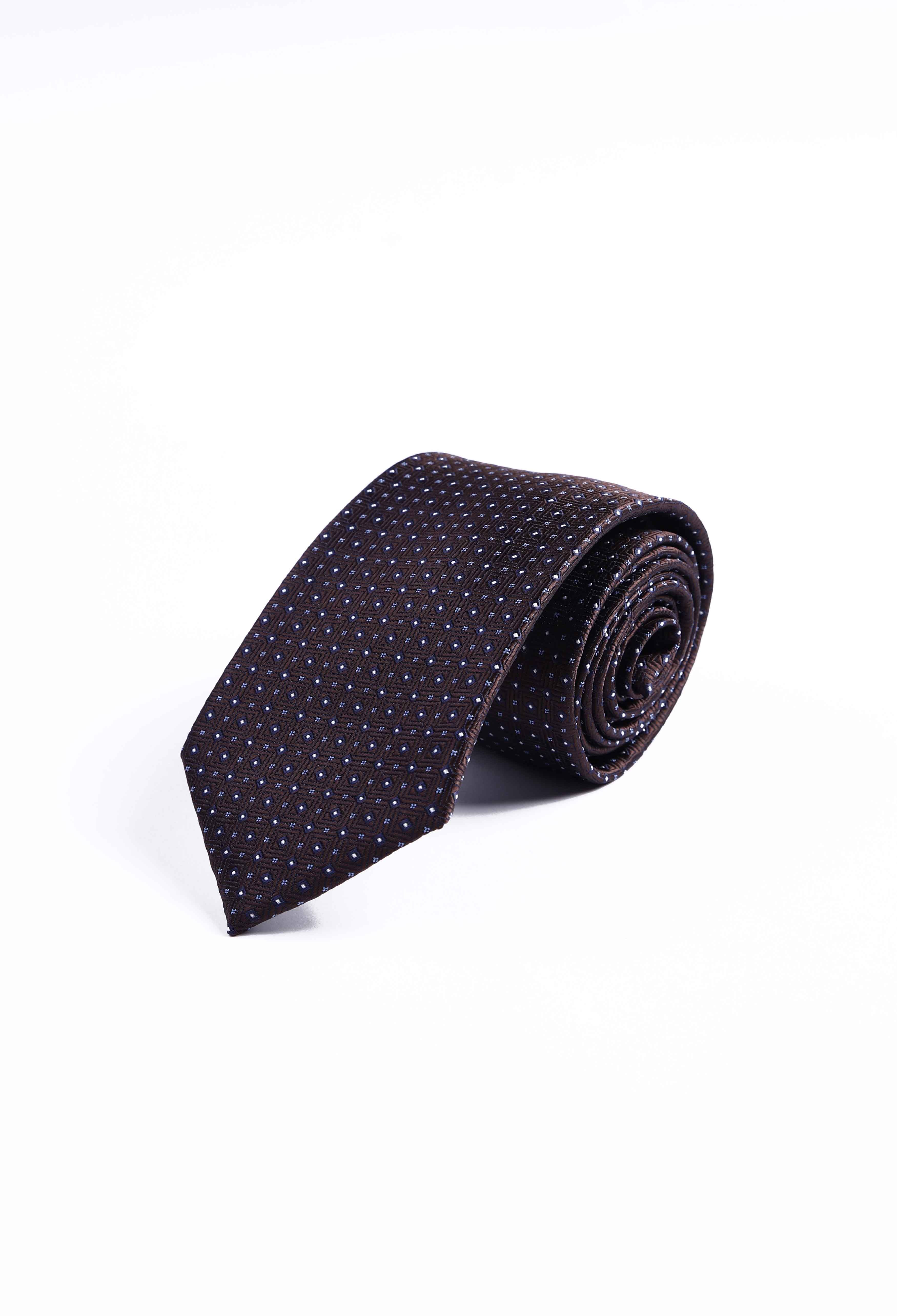 Syrup Brown Doted Tie