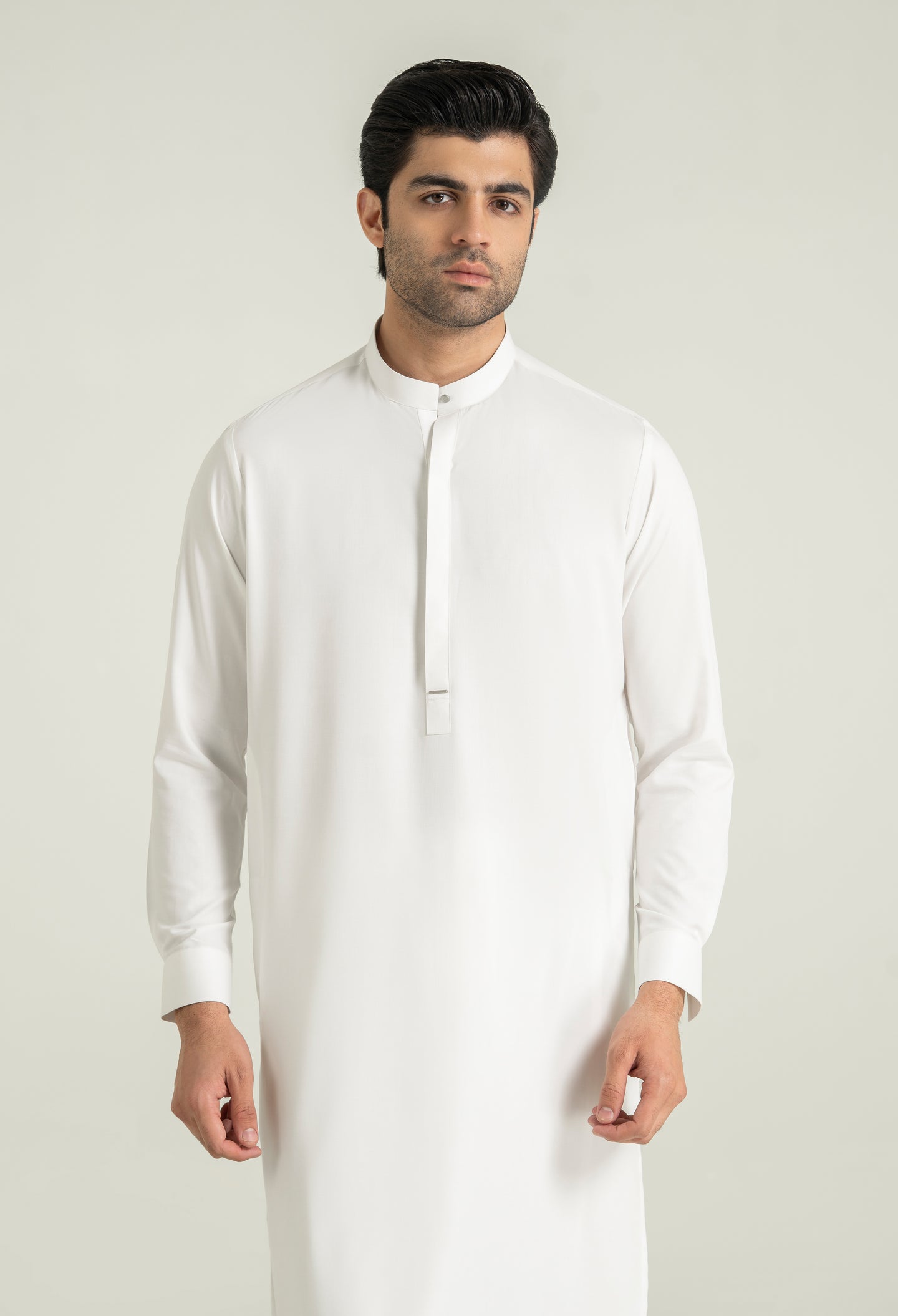 Egg White Blended Kameez Shalwar