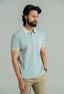 Pastel Green Contrast Collar Polo