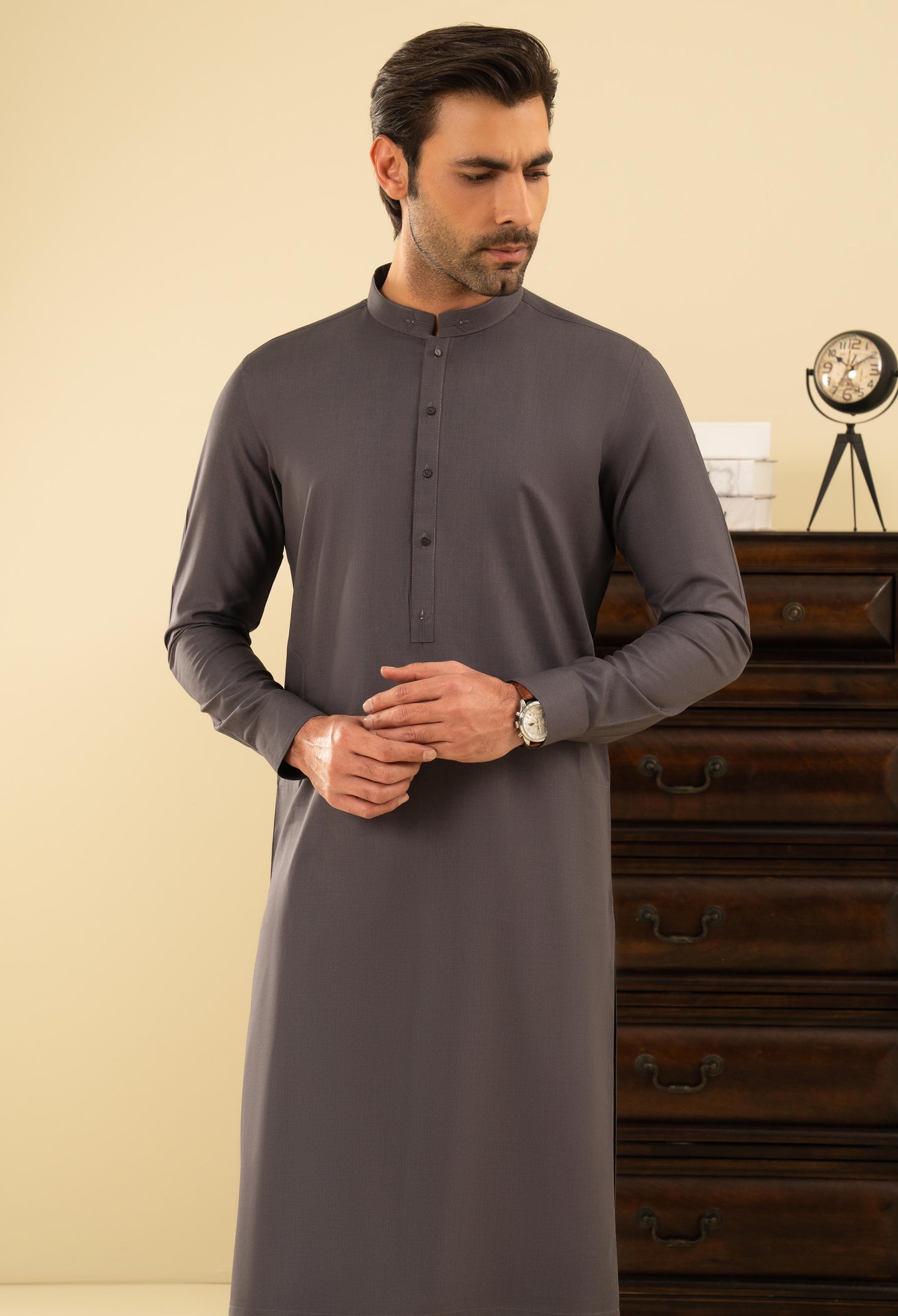 Met Purple Detailing Kameez Shalwar