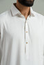 Off White Detailing Kameez Shalwar