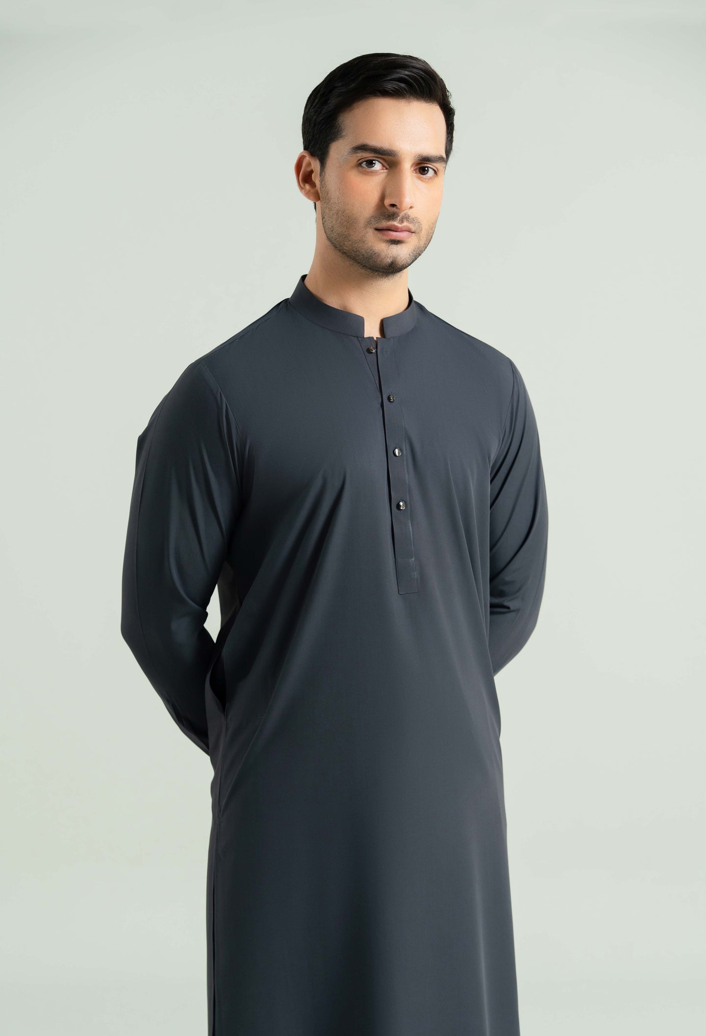 Space Grey Detailing Kameez Shalwar