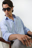 Sky Blue Cotton Formal Shirt
