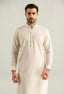 Creamy Off White Cotton Kameez Shalwar