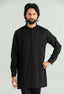 Jet Black Tencel Linen Cord's Set