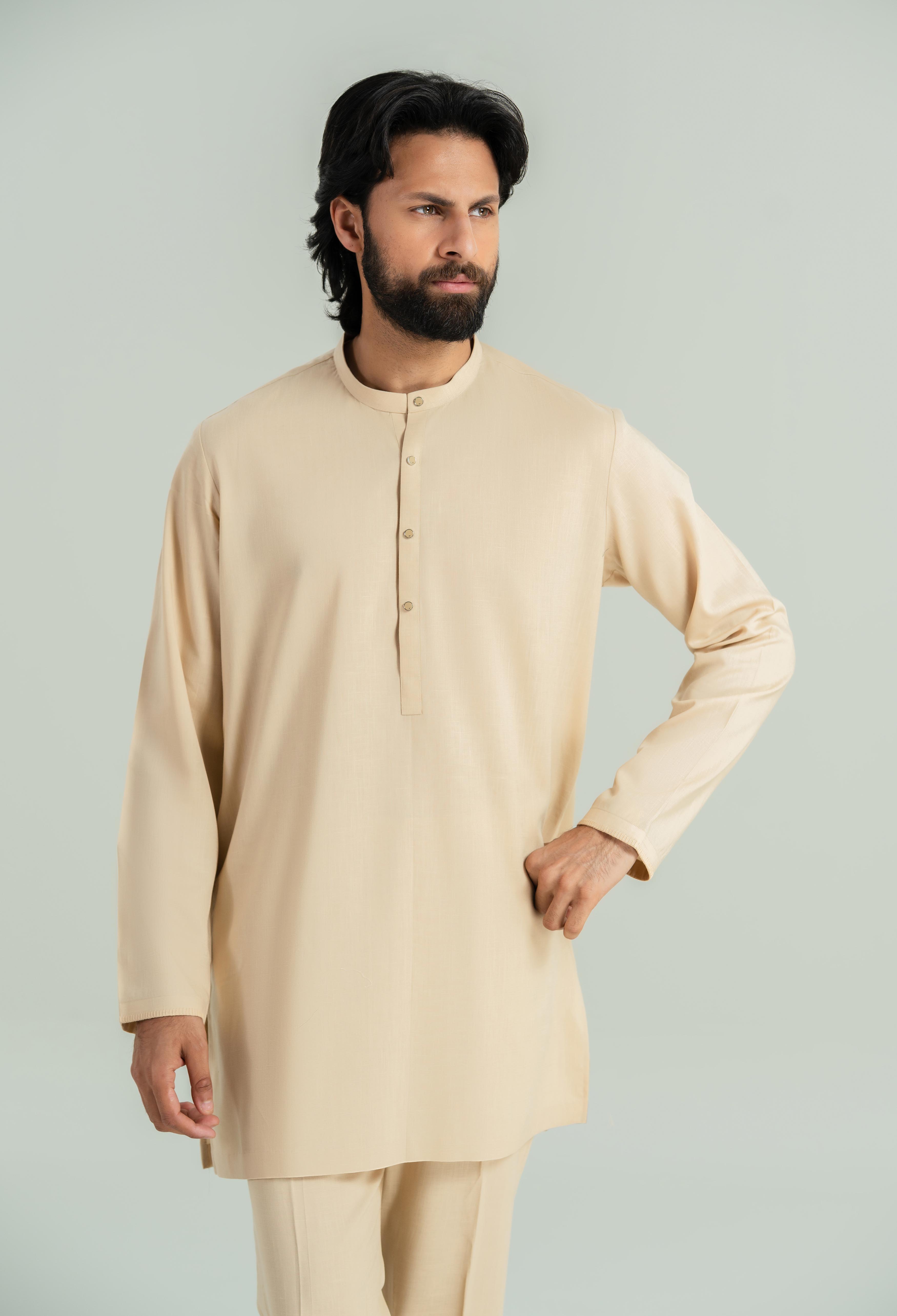 Sand Beige Tencel Linen Cord's Set