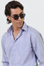 Pastel Lavender Blue Cotton Formal Shirt