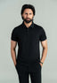 Charcoal Black Basic Polo