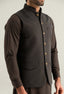 Chameleon Blue Waffle Knit Waistcoat
